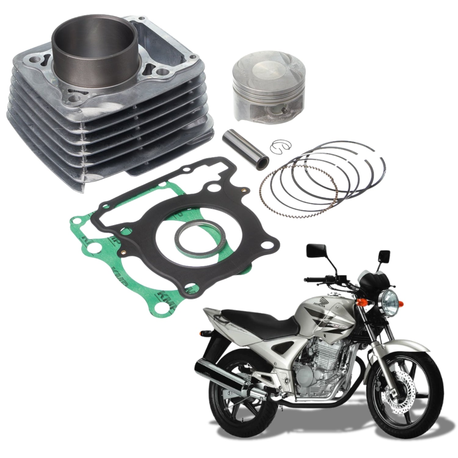 Kit Cilindro Pistão Juntas Travas Aneis Rik KMP
