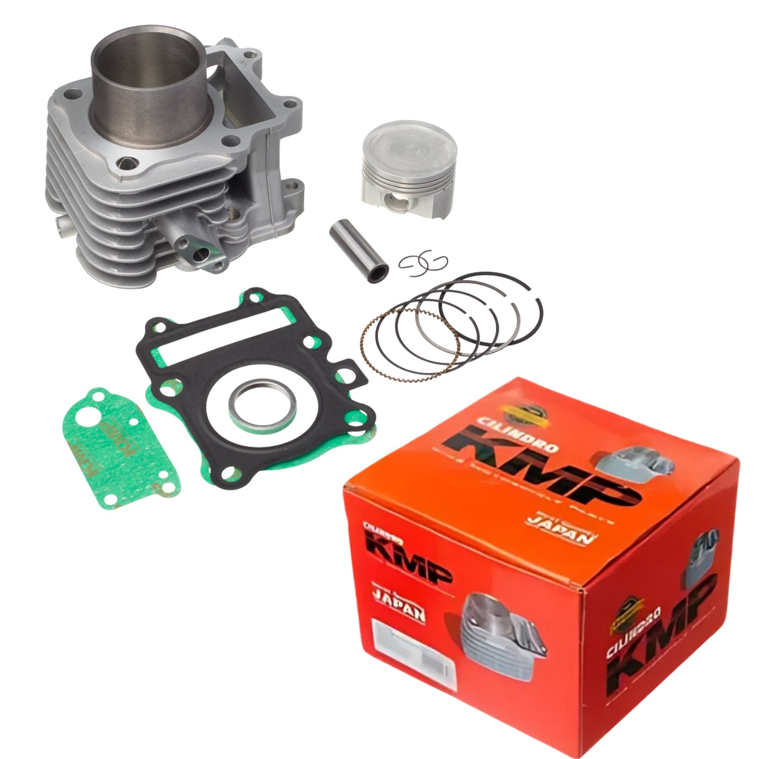 KIT COM CILINDRO PISTAO KMP HONDA NX FALCON 400 2003 EM DIANTE
