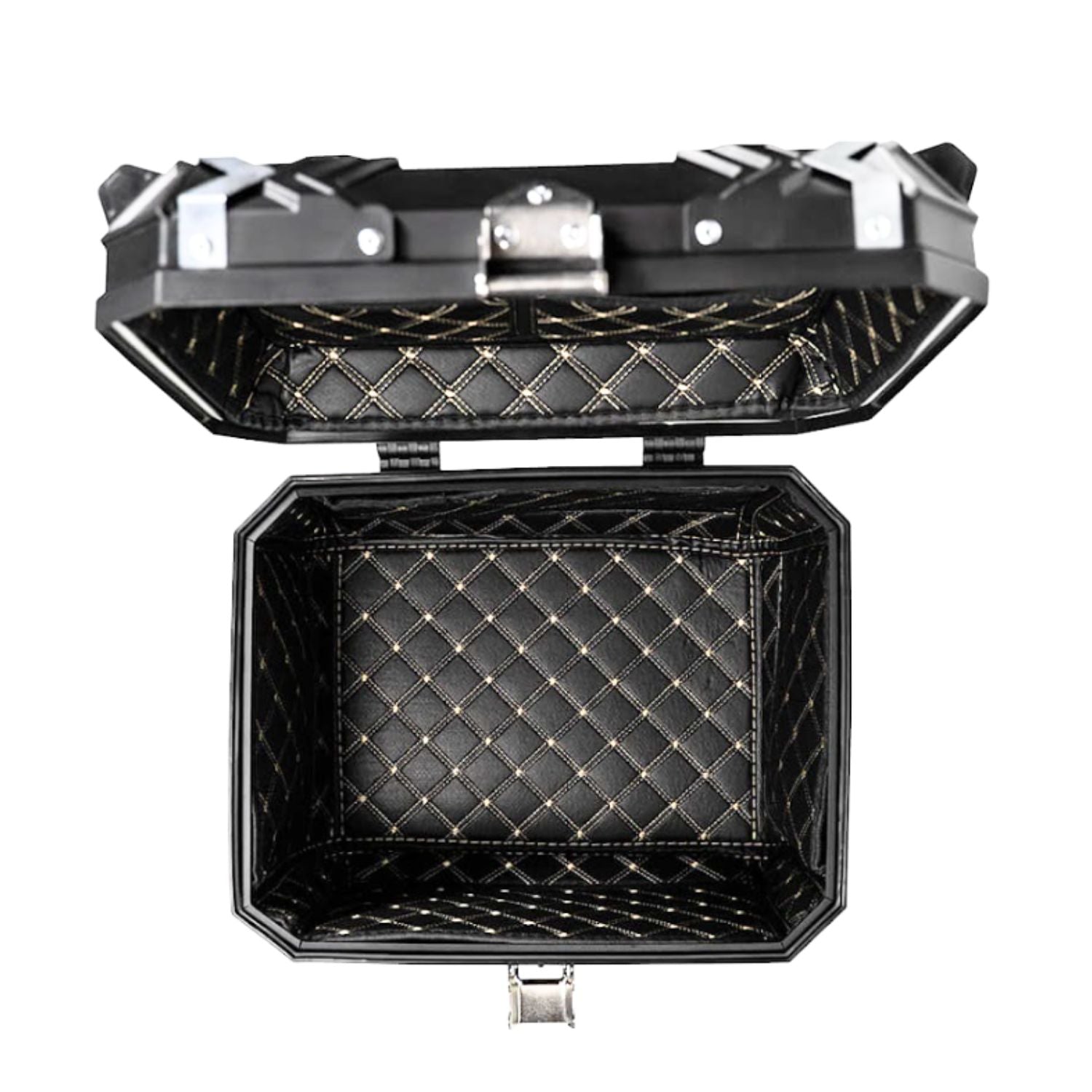 Bau para moto Gp Tech Traseiro Aluminio Preto 45 Litros M45