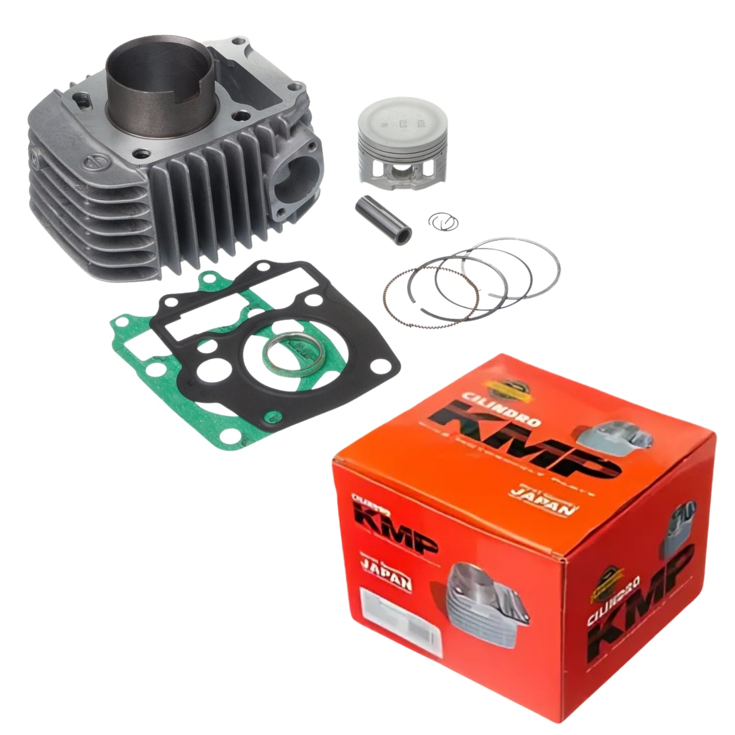 KIT COM CILINDRO PISTAO KMP HONDA BIZ 125
