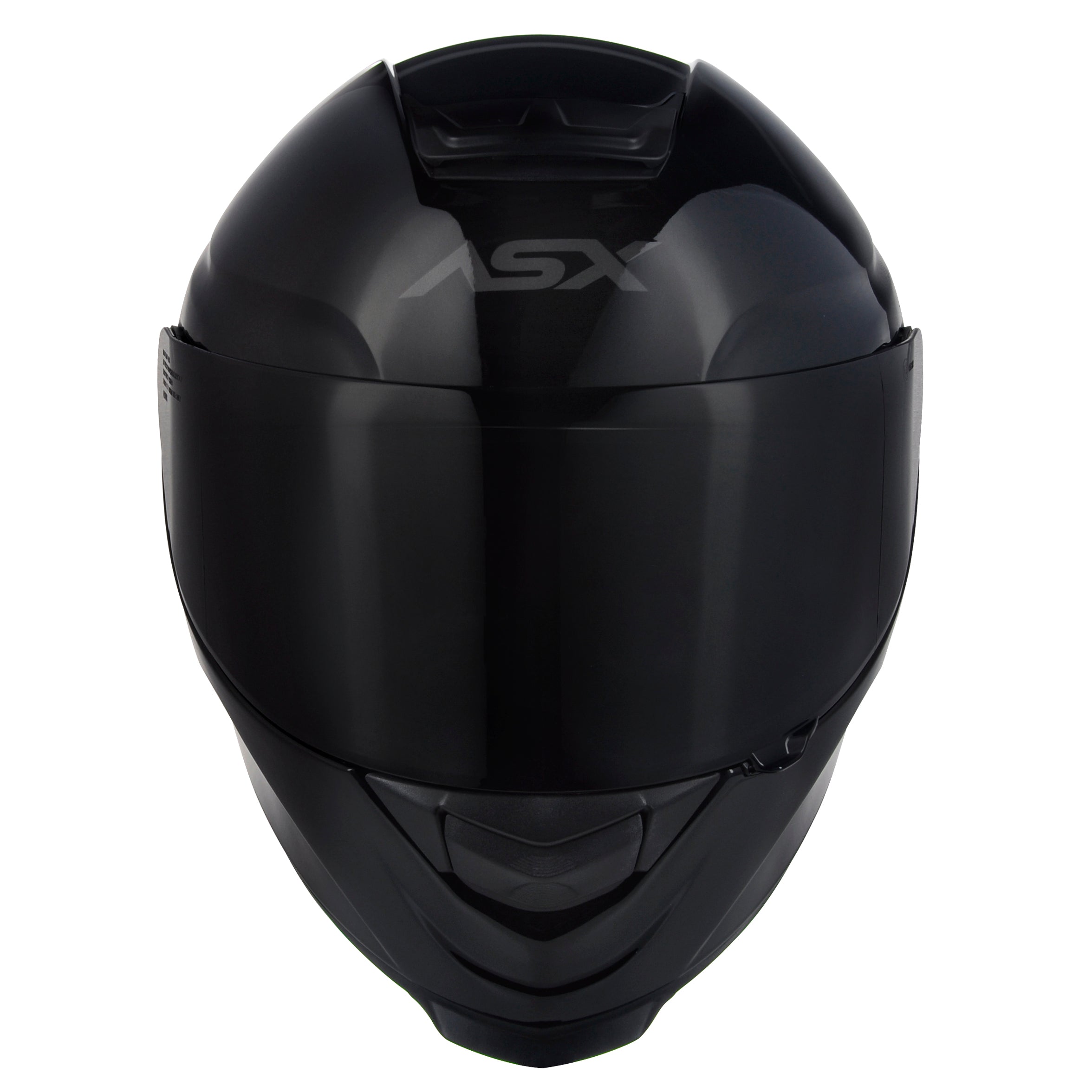 Capacete ASX Eagle Solid Brilho Preto/Cinza