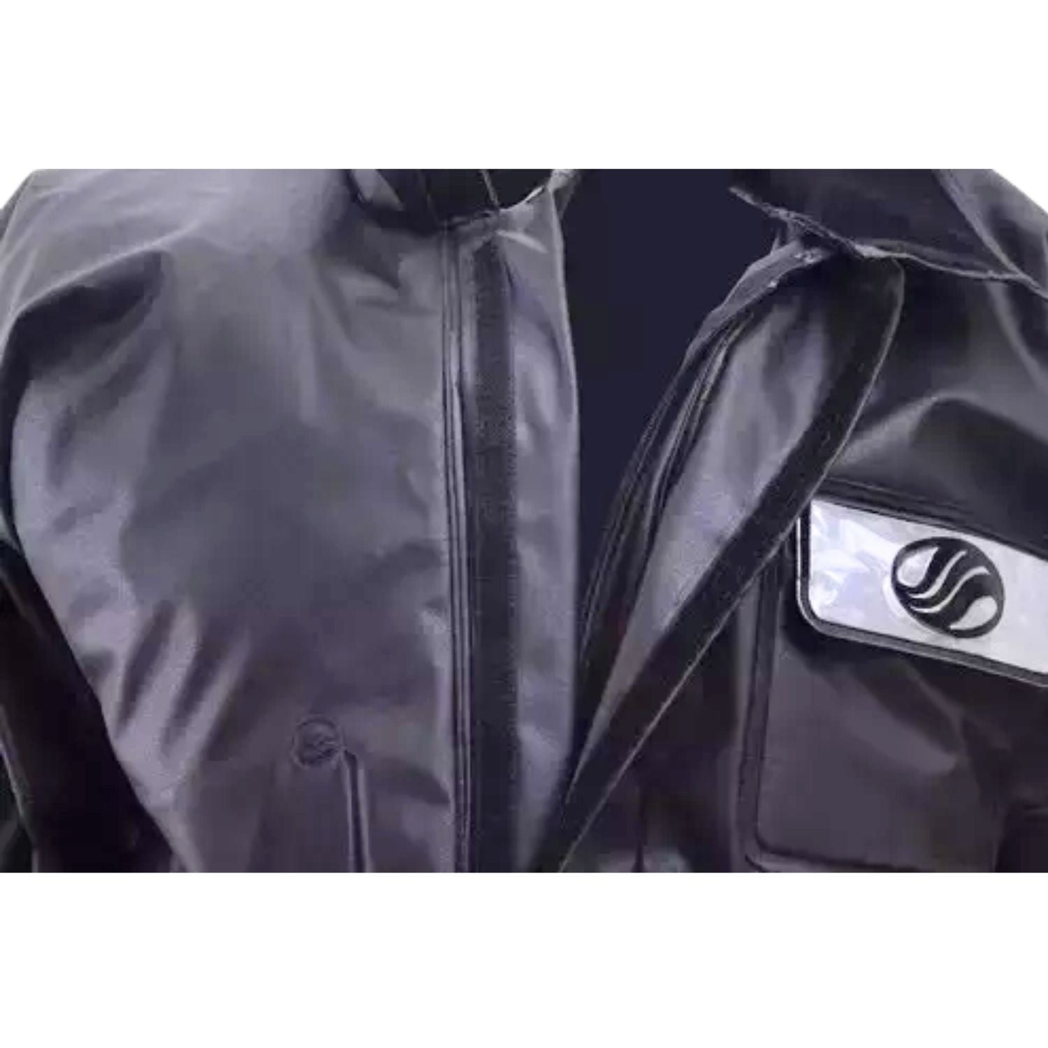 CONJUNTO CAPA DE CHUVA MASCULINO ALBA PVC EUROPA PRETO