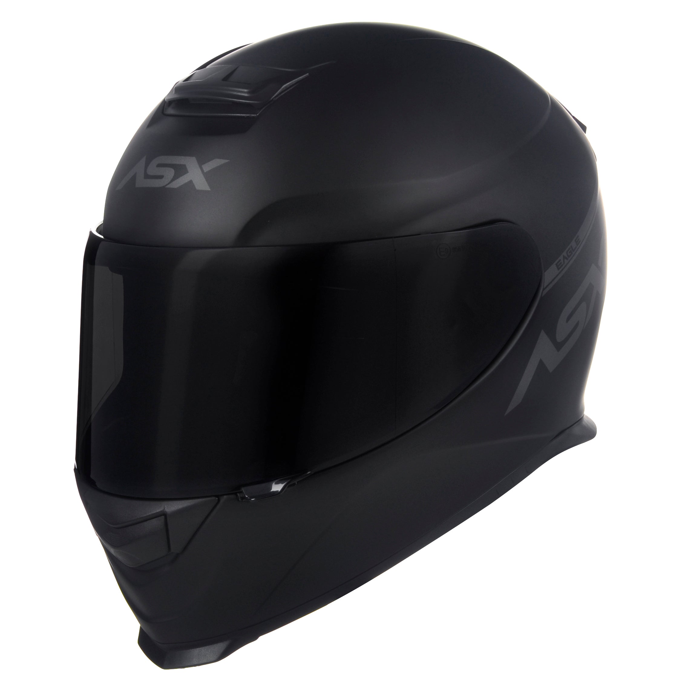 Capacete ASX Eagle Solid Fosco Preto/Cinza