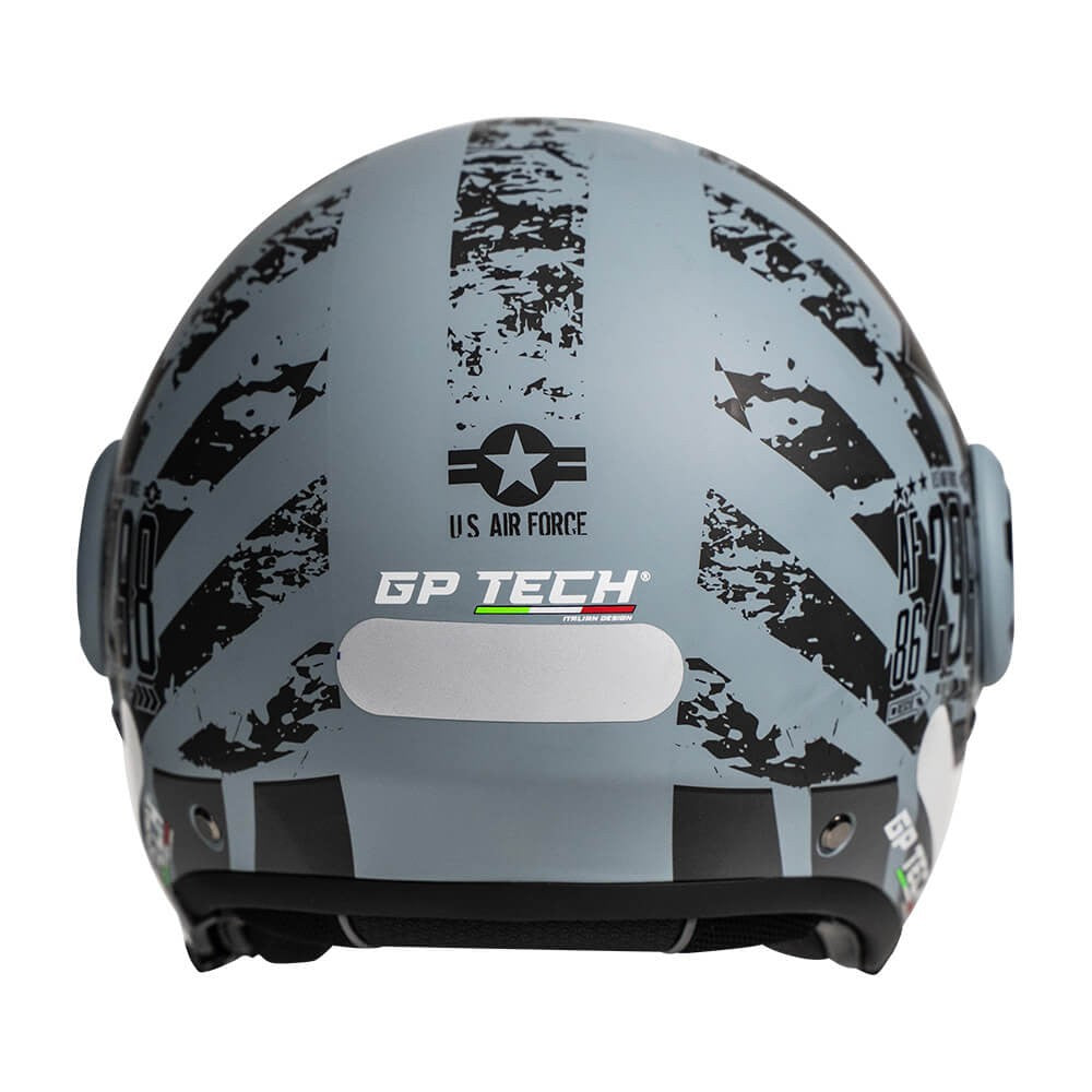 CAPACETE MOTO GP TECH ZOOM C/ OCULOS CAMUFLADO AZUL PRETO
