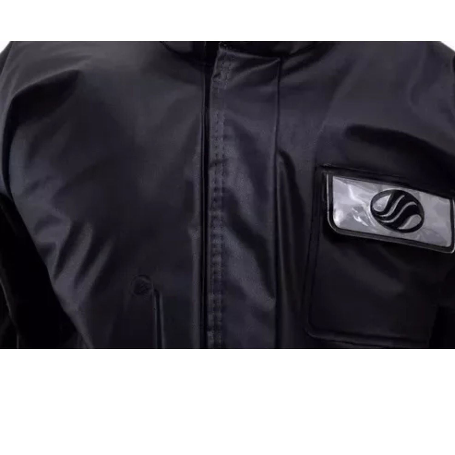 CONJUNTO CAPA DE CHUVA MASCULINO ALBA PVC EUROPA PRETO