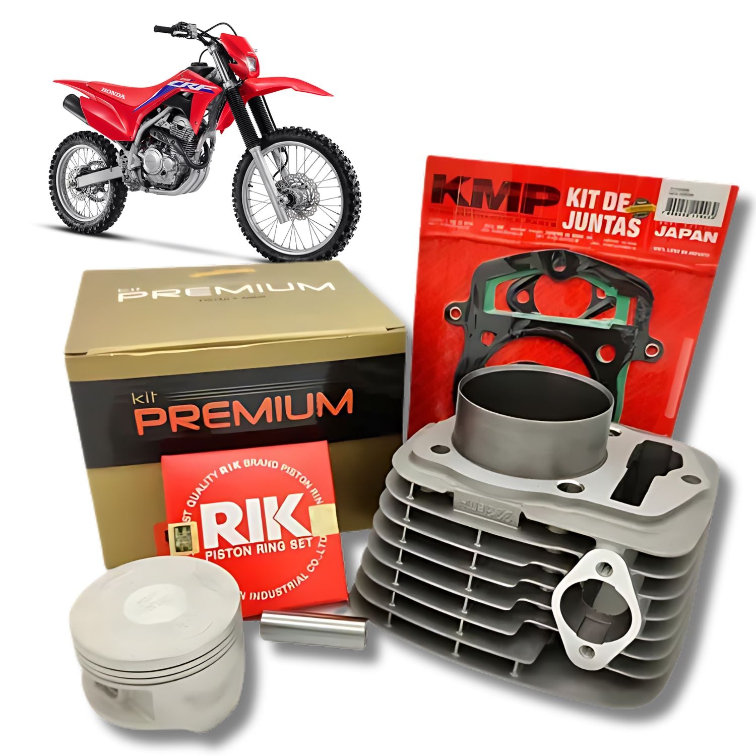 Kit Cilindro Pistão Juntas Travas Aneis Rik KMP