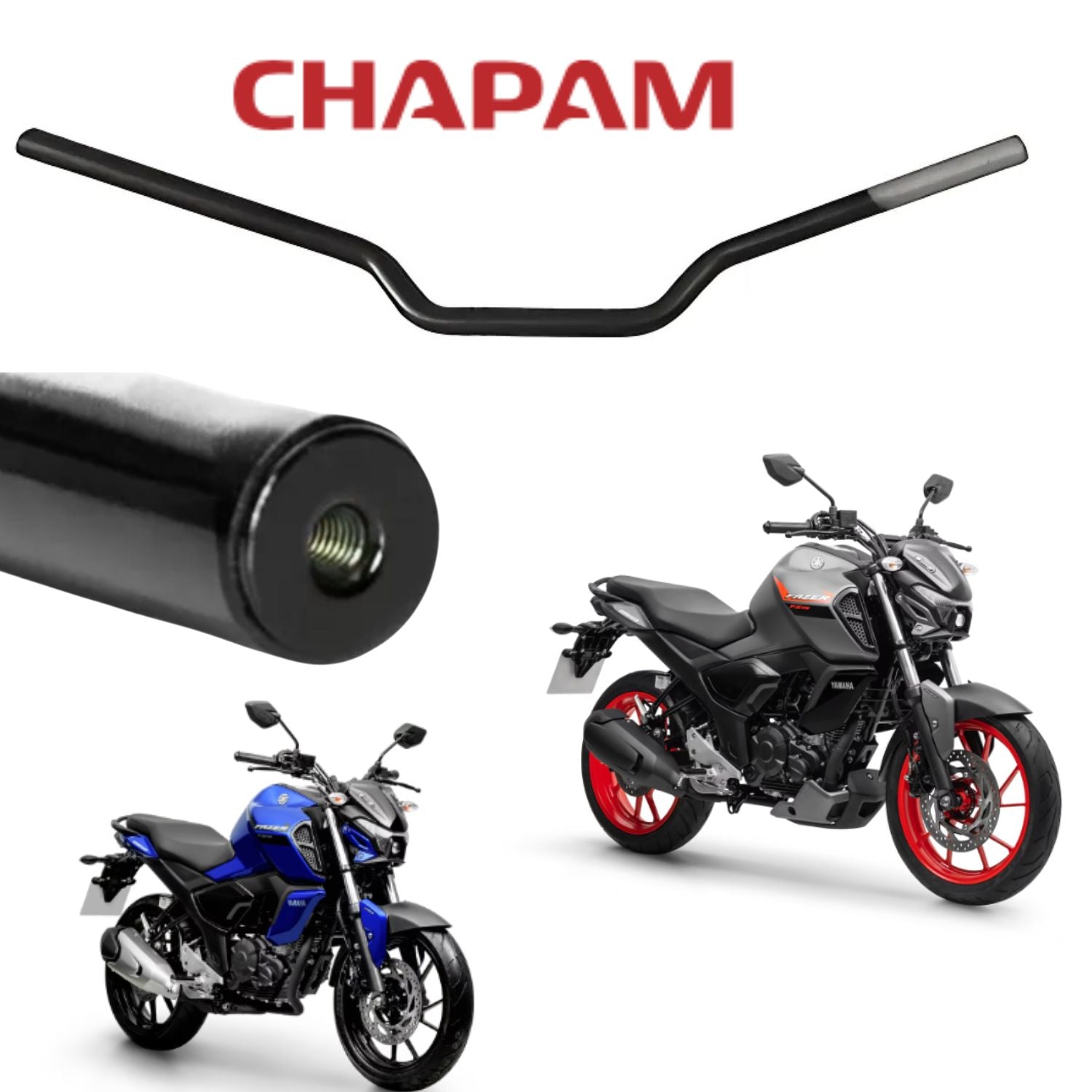 Guidão Modelo Original Yamaha Fazer Fz15 2022 2023 2024 2025