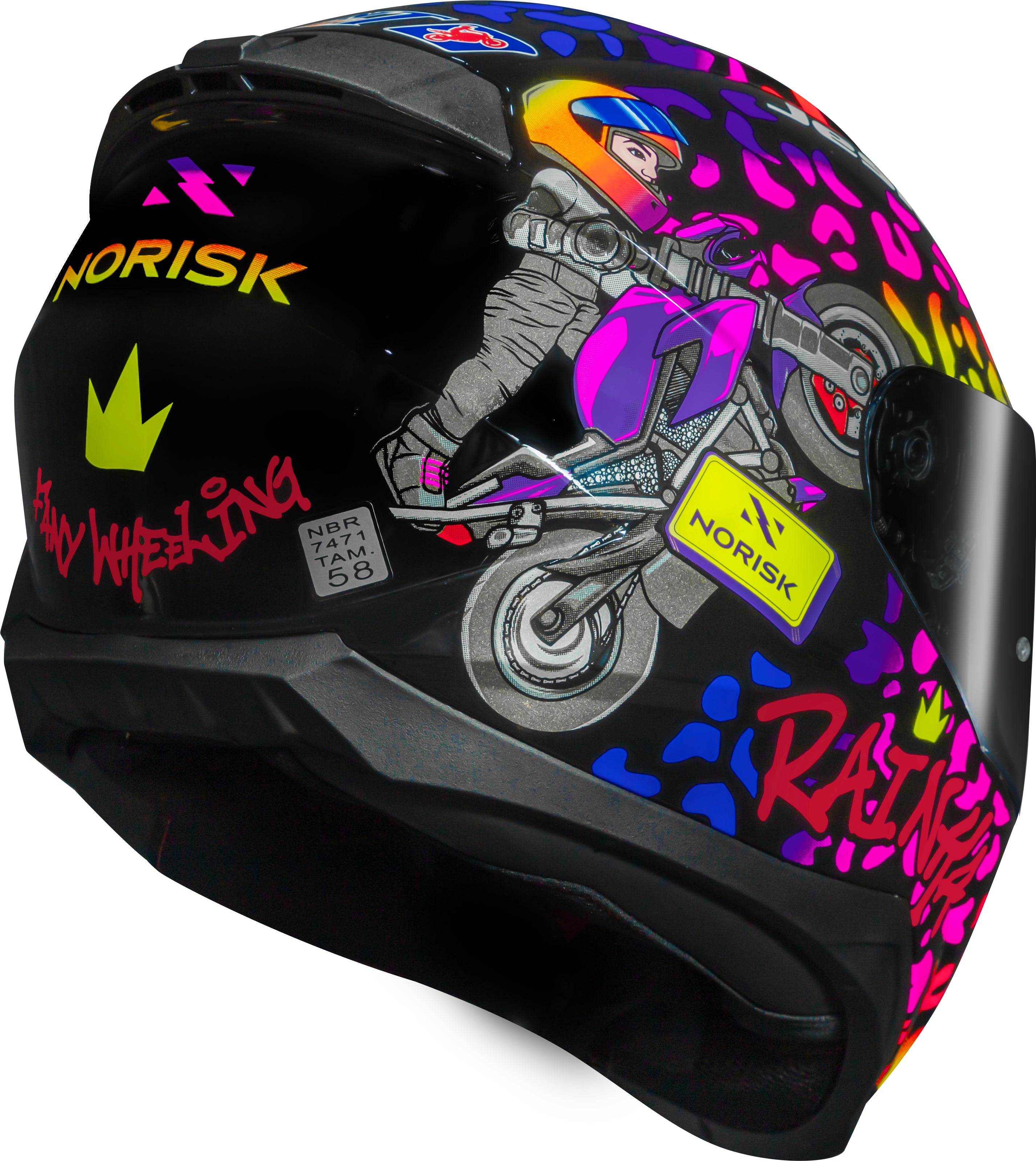 Capacete Norisk Razor Fany Whelling Réplica