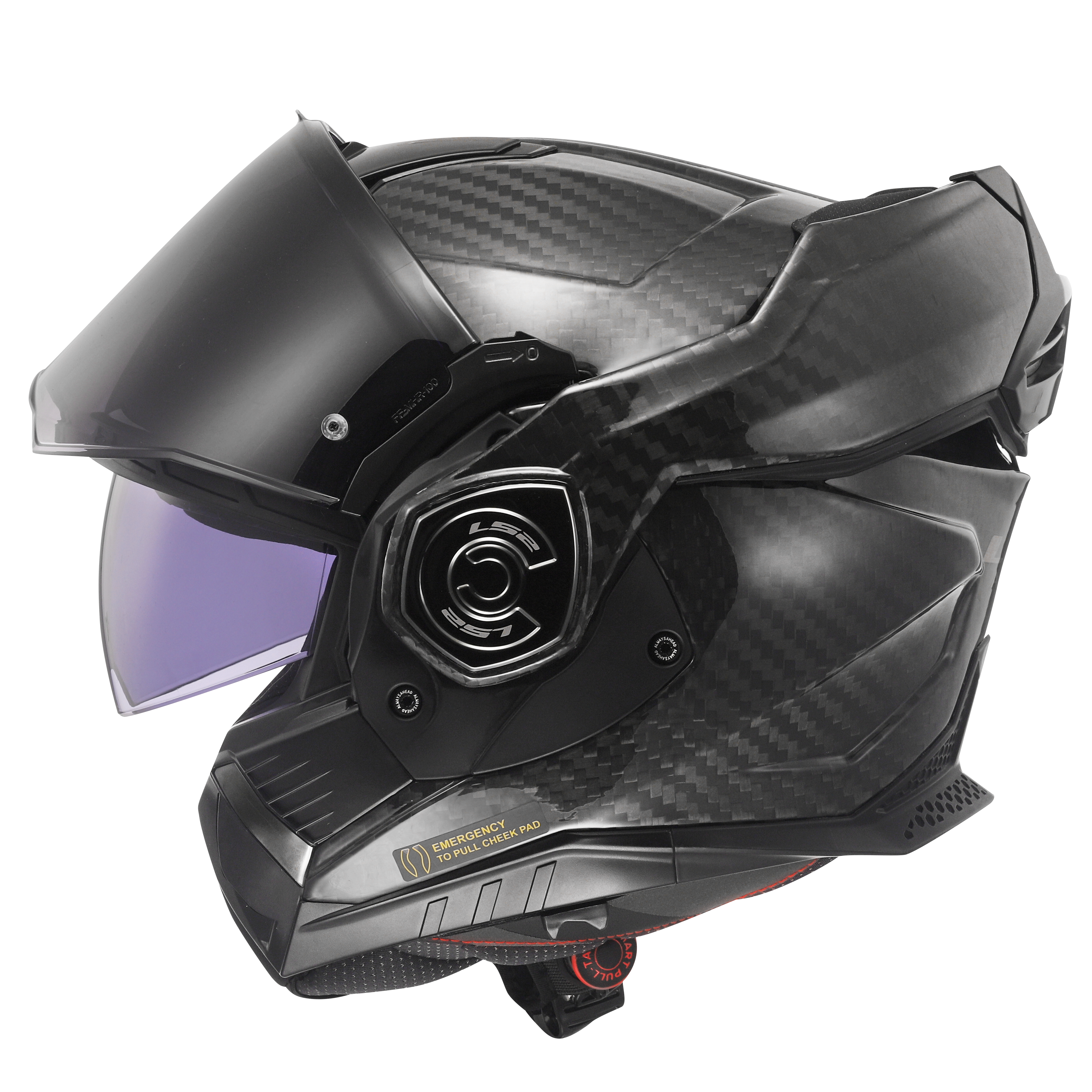 Capacete Ls2 Advant X Carbon ff901 Solid Preto