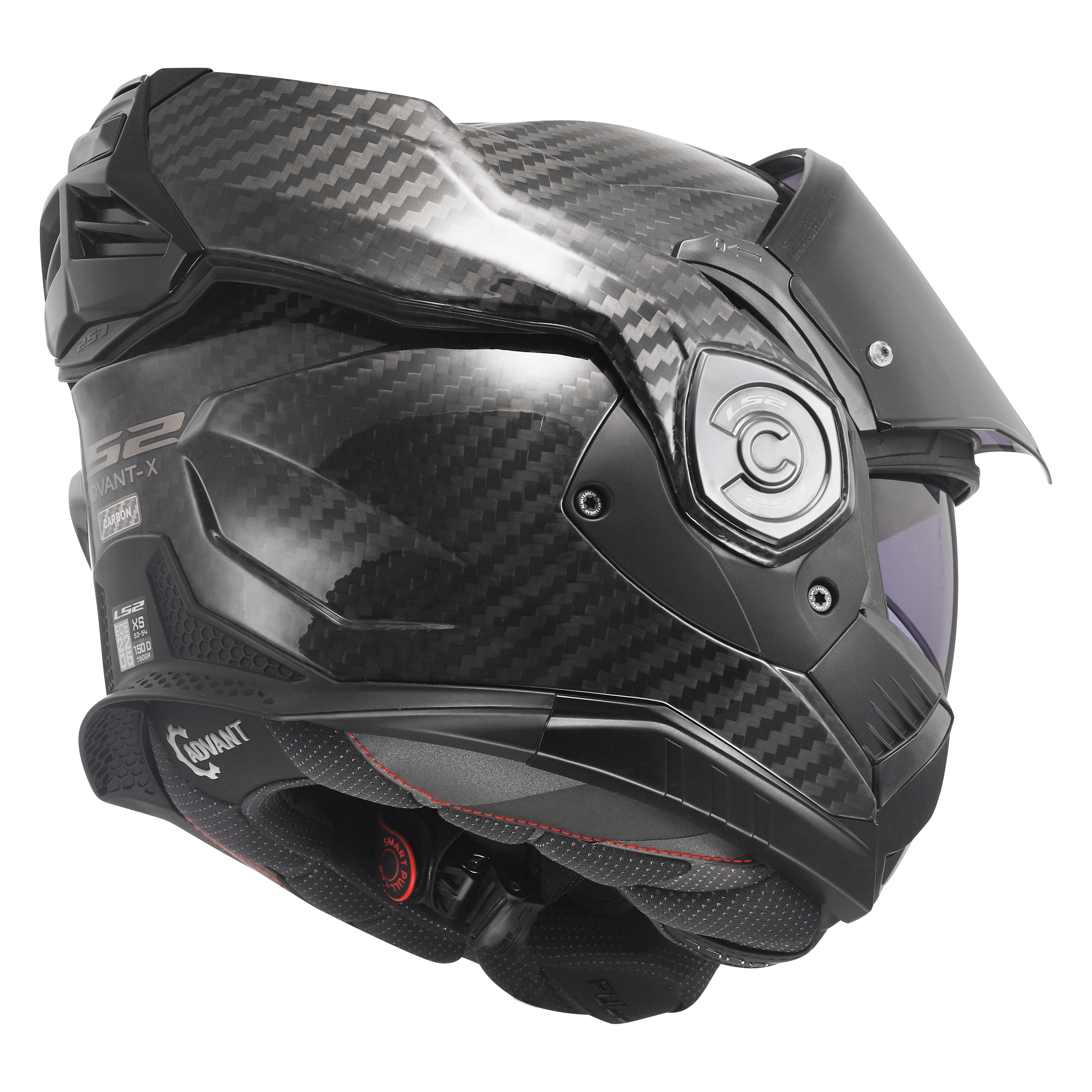 Capacete Ls2 Advant X Carbon ff901 Solid Preto
