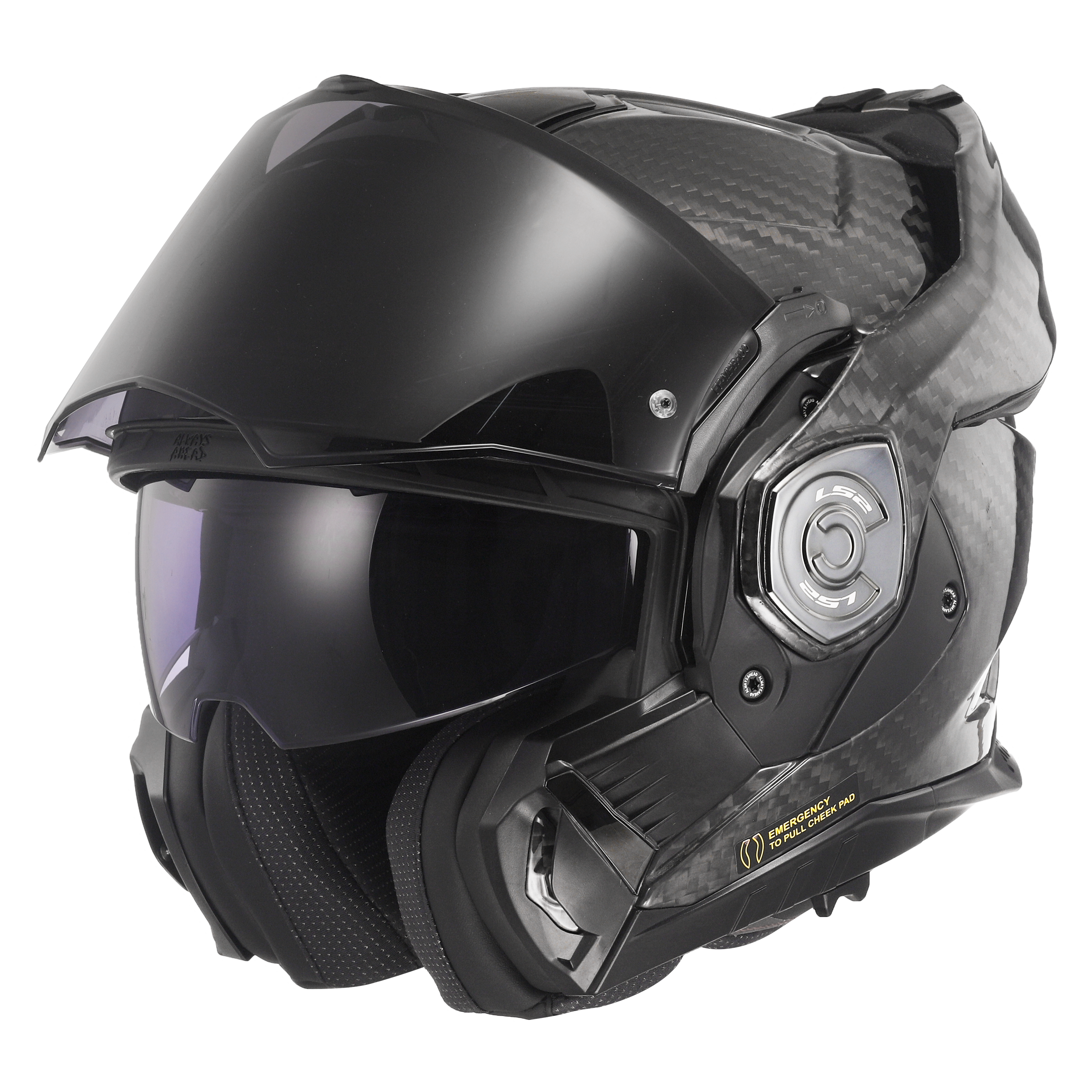 Capacete Ls2 Advant X Carbon ff901 Solid Preto