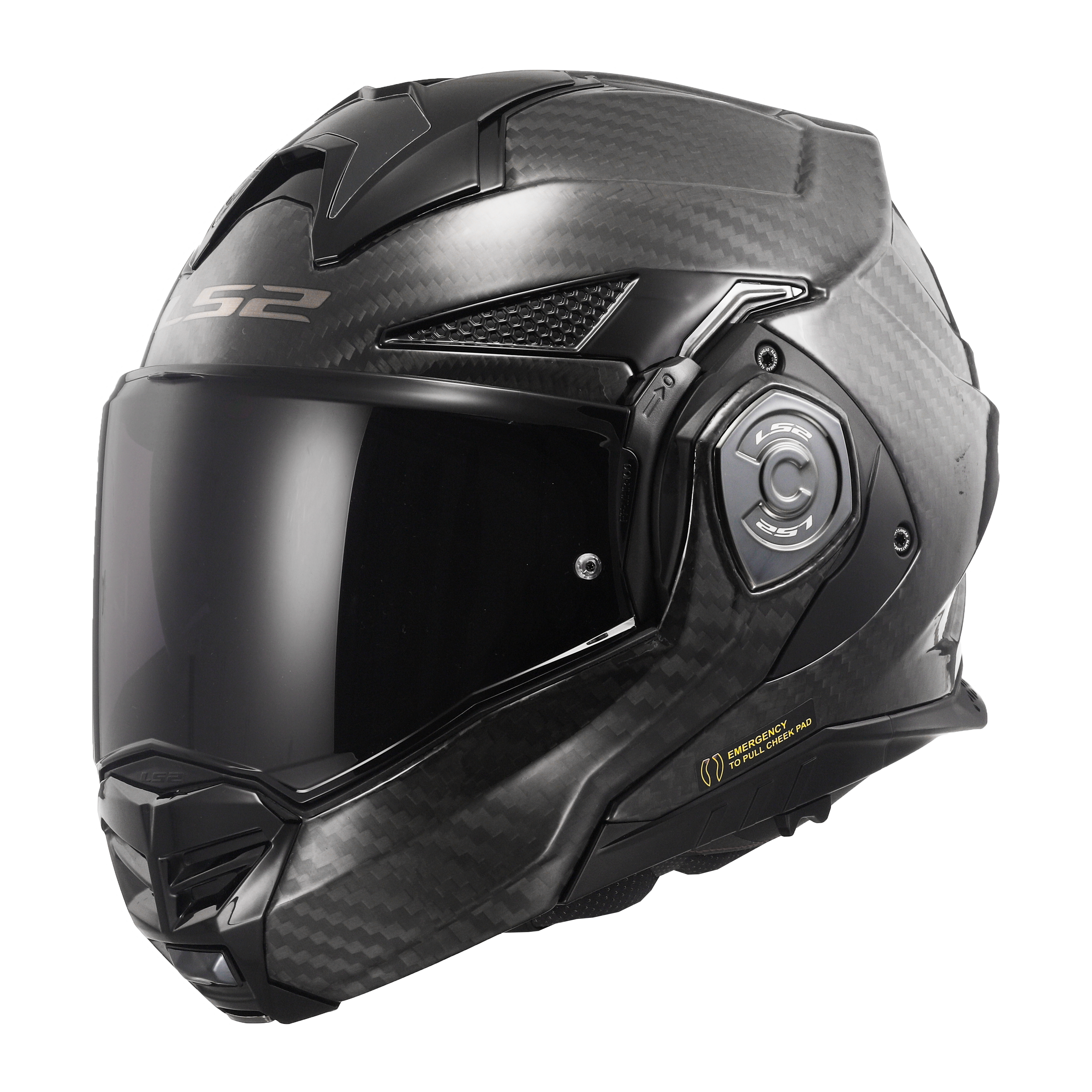 Capacete Ls2 Advant X Carbon ff901 Solid Preto
