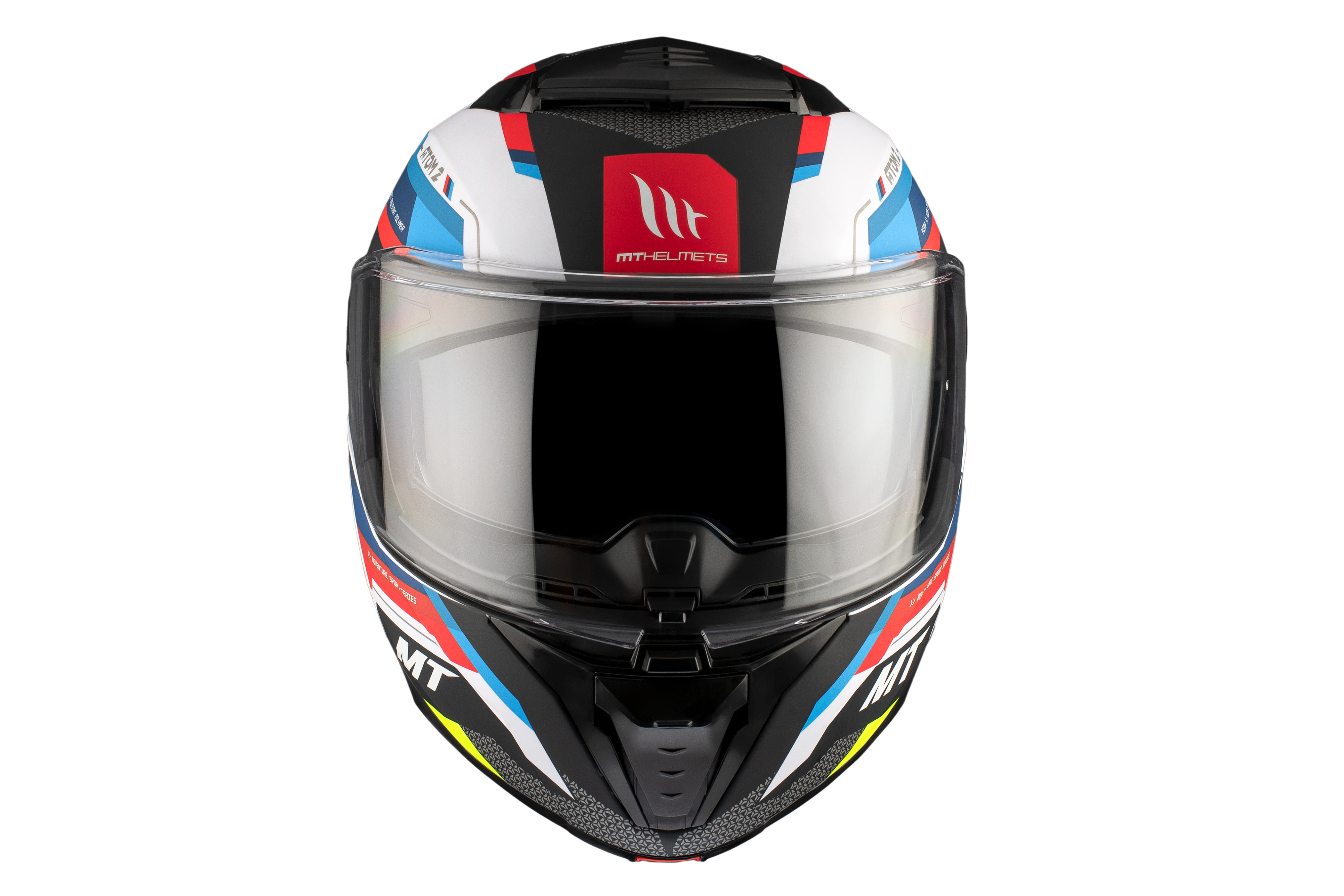 Capacete Mt Helmets Atom 2 SV BAST A0 Branco Pérola Brilhante