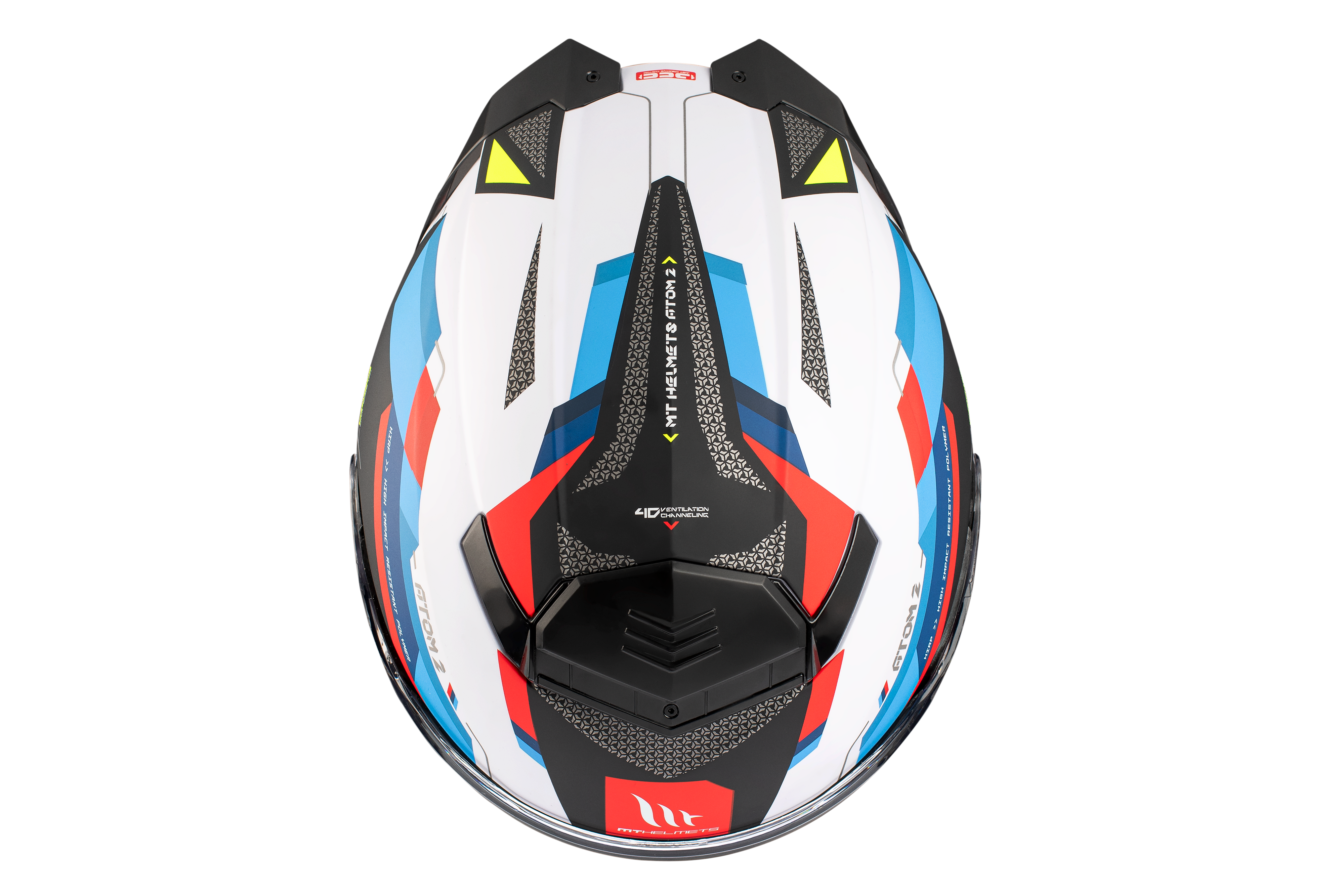 Capacete Mt Helmets Atom 2 SV BAST A0 Branco Pérola Brilhante