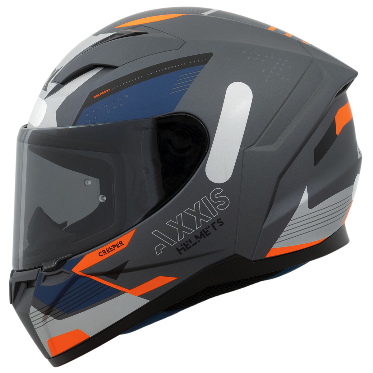 Capacete Axxis Segment Creepr C2 Cinza Matte