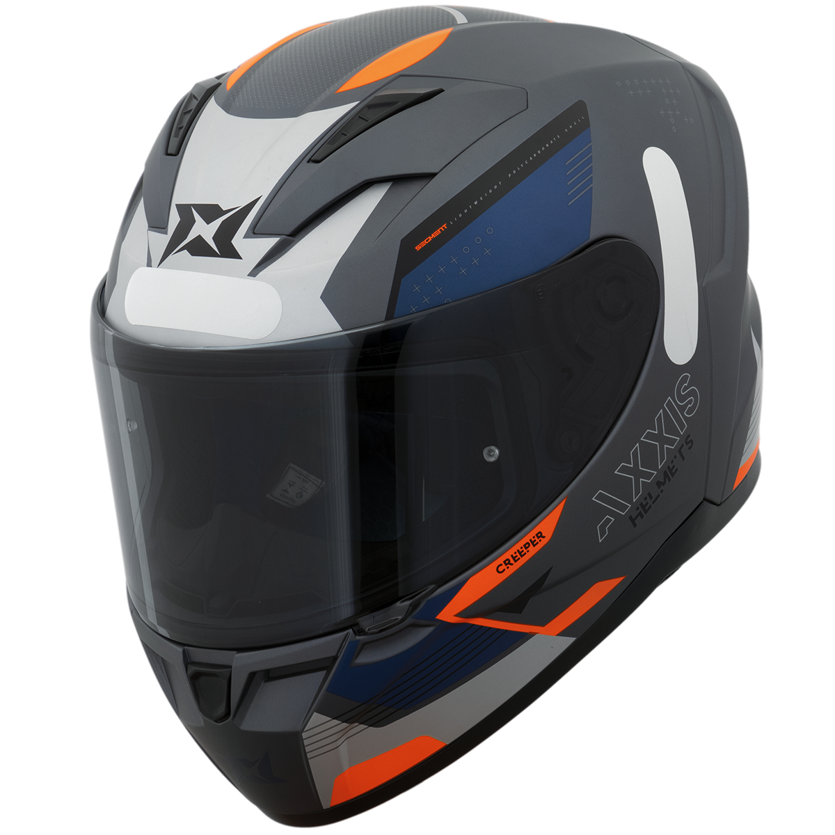 Capacete Axxis Segment Creepr C2 Cinza Matte