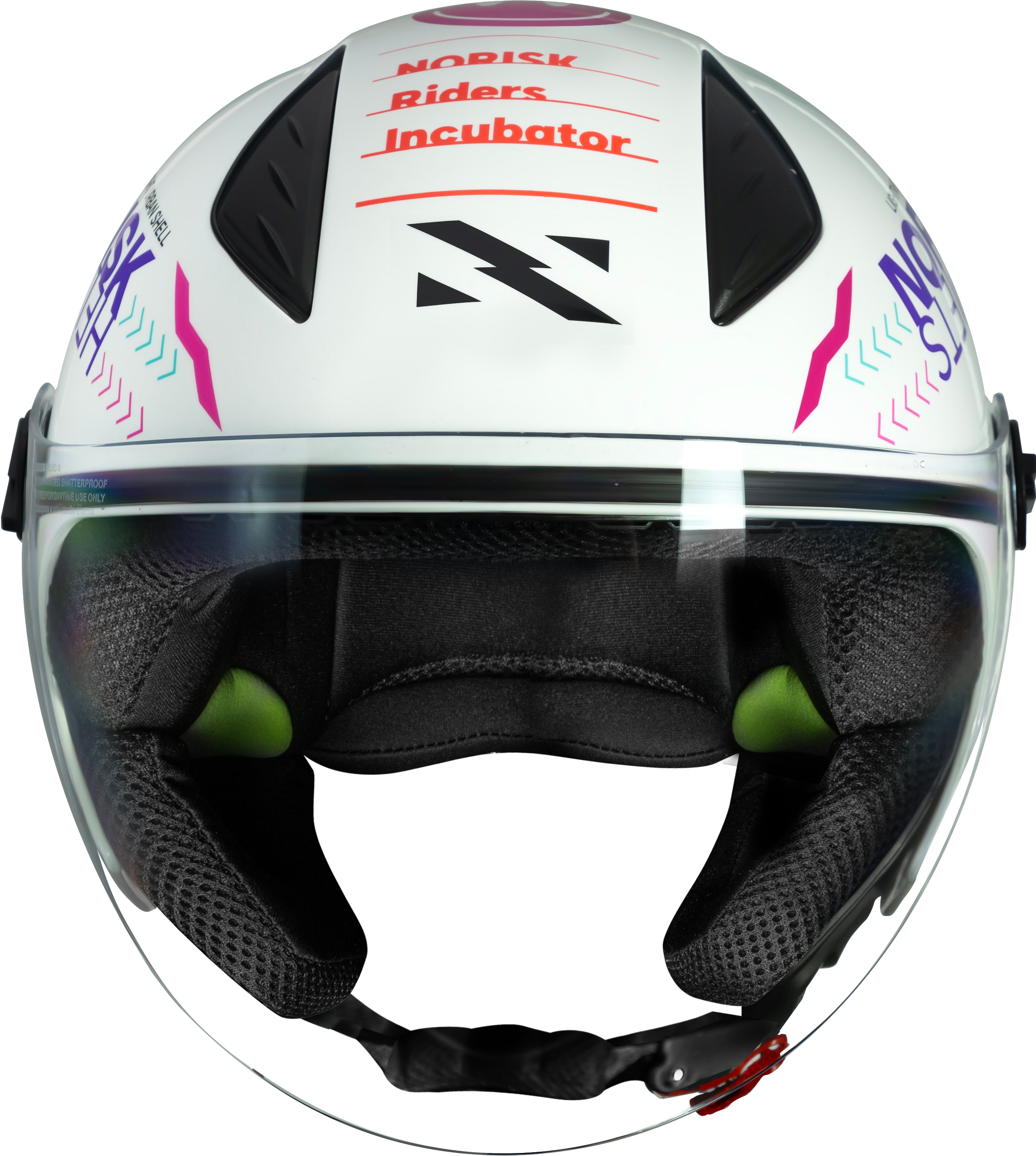 Capacete Norisk Neo Buddy Branco Rosa
