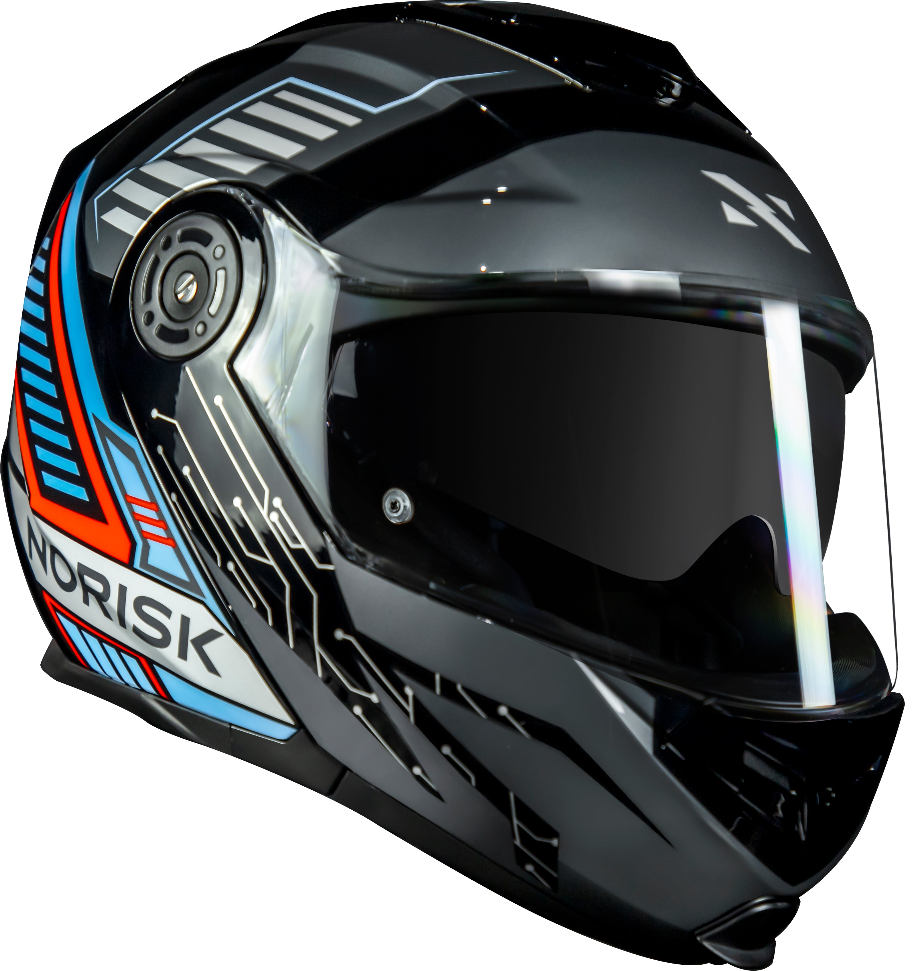 Capacete Norisk Route Charge Preto Azul