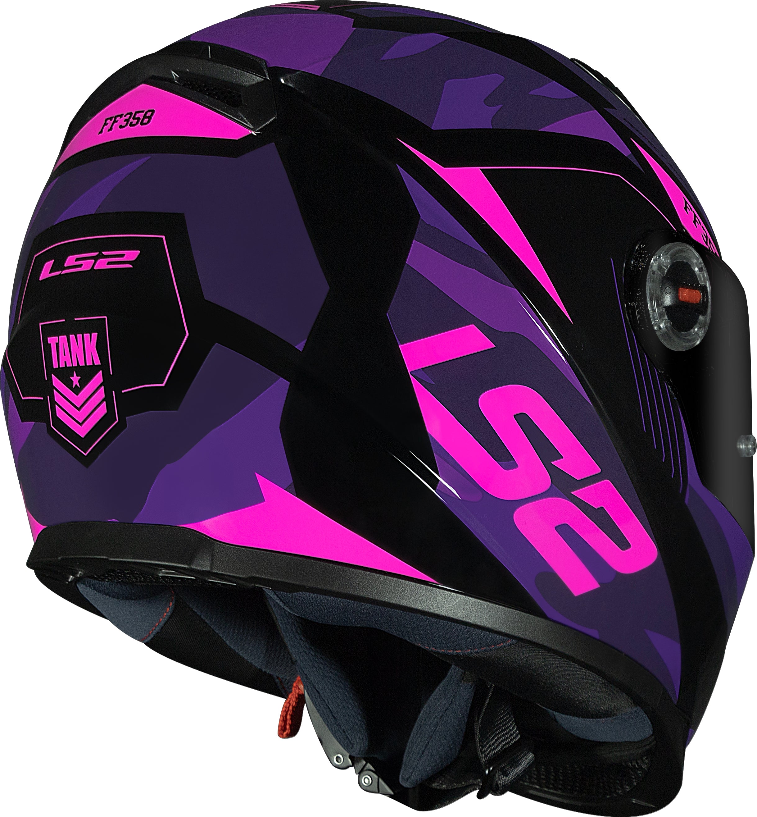 Capacete Ls2 Ff358 Classic Tank Roxo