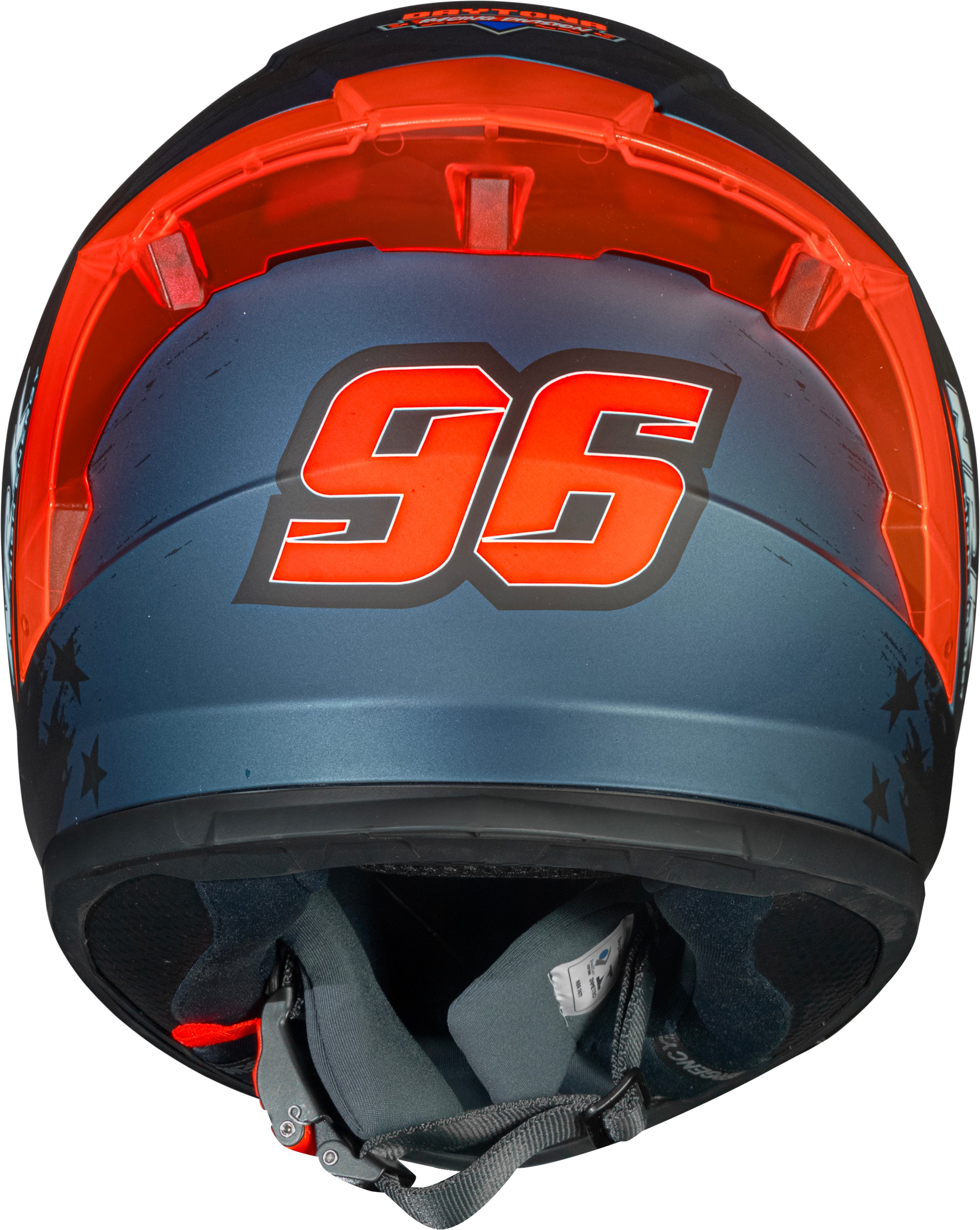 Capacete Norisk Flow Daytona Matte Azul Laranja