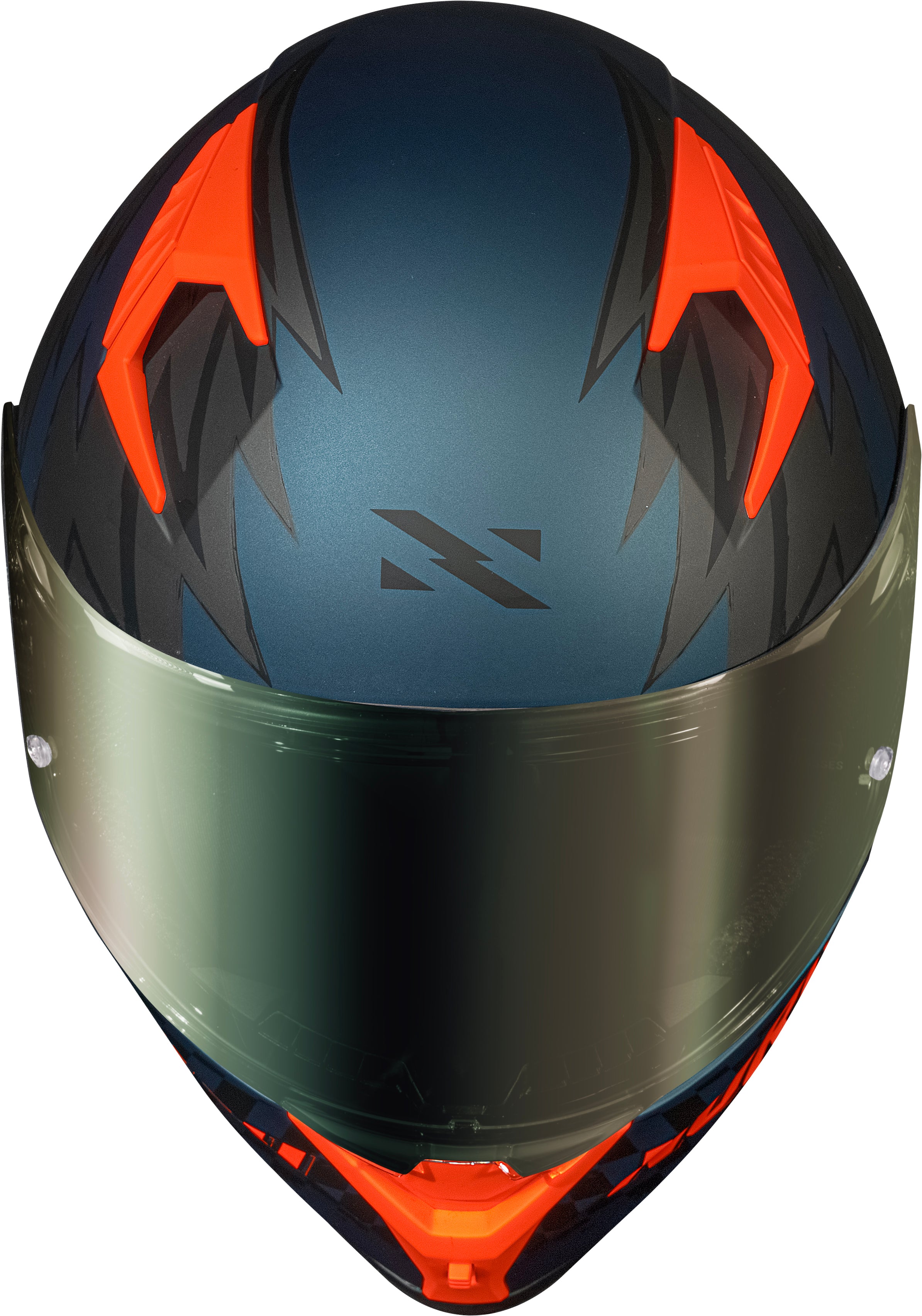 Capacete Norisk Flow Daytona Matte Azul Laranja