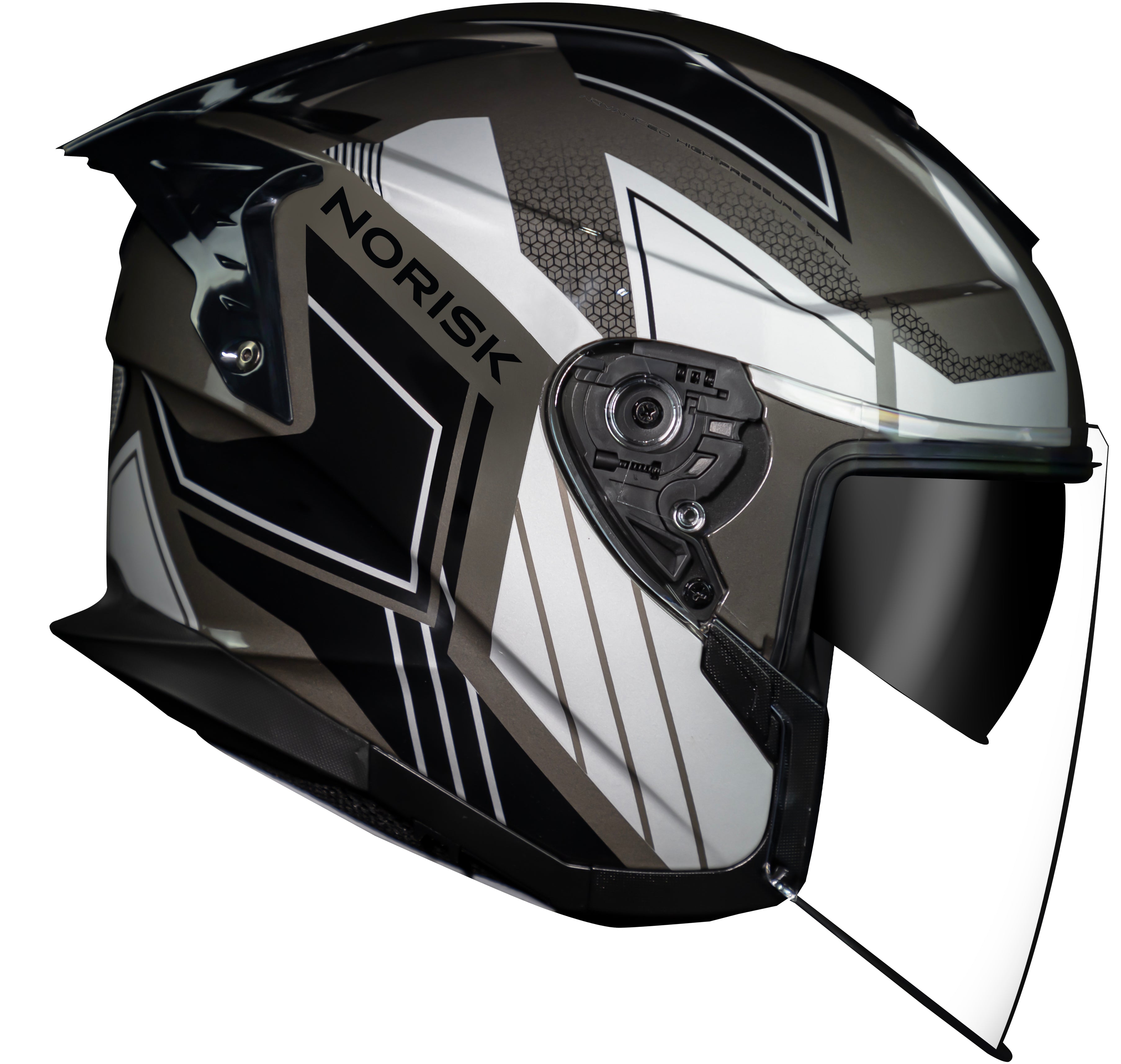 Capacete Norisk Downtown Provenza Titânio Preto