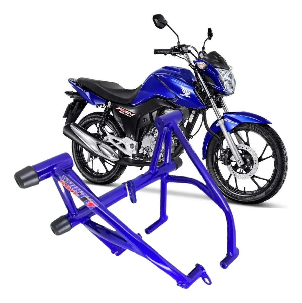 Protetor Stunt Race Titan 160 Fan 160 Street Cage Azul