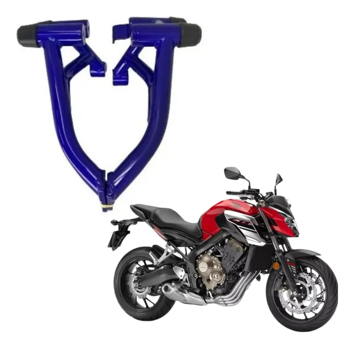 Protetor De Motor Stunt Race Cb 650f Azul Metálico