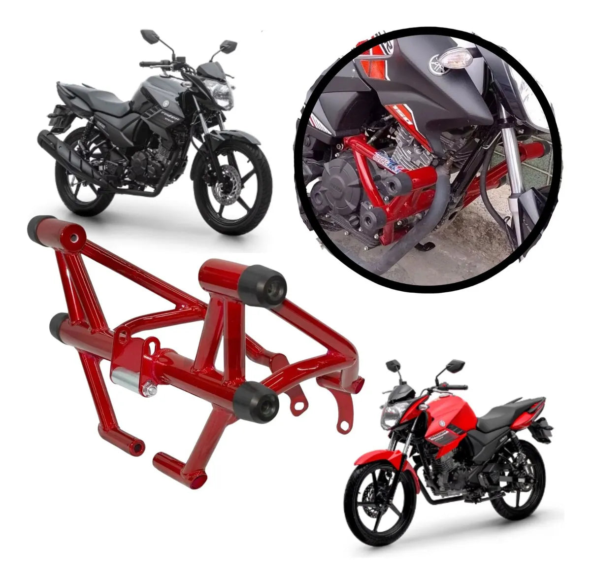 Protetor Motor Stunt Race Fazer Vermelho 150 2014 A 2024