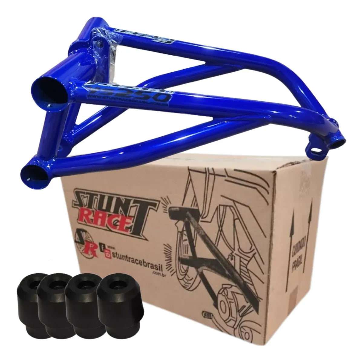 Protetor Motor Stunt Race Fazer 250 2006-2018 Azul Metálico