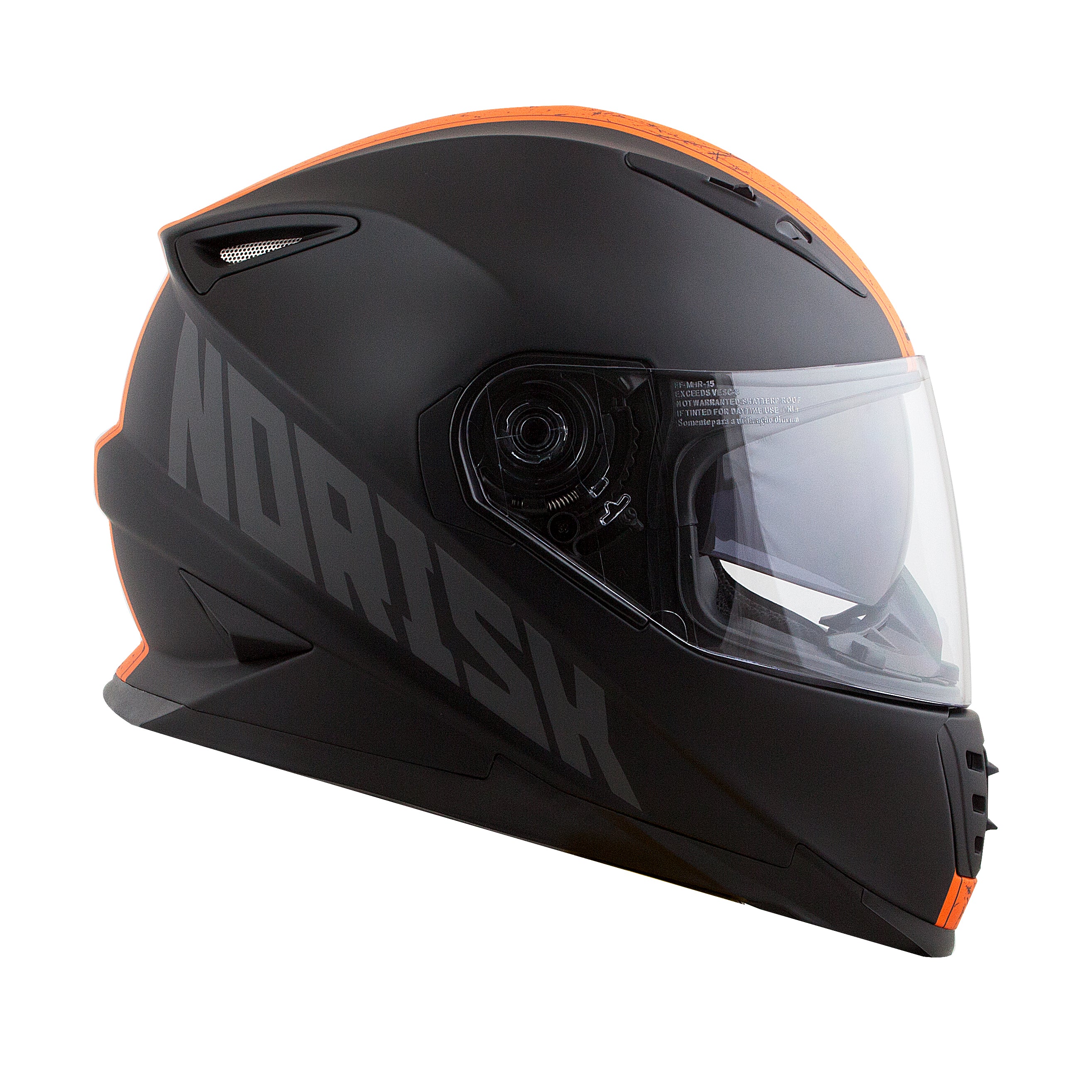 Capacete Norisk Soul Stone Preto Laranja