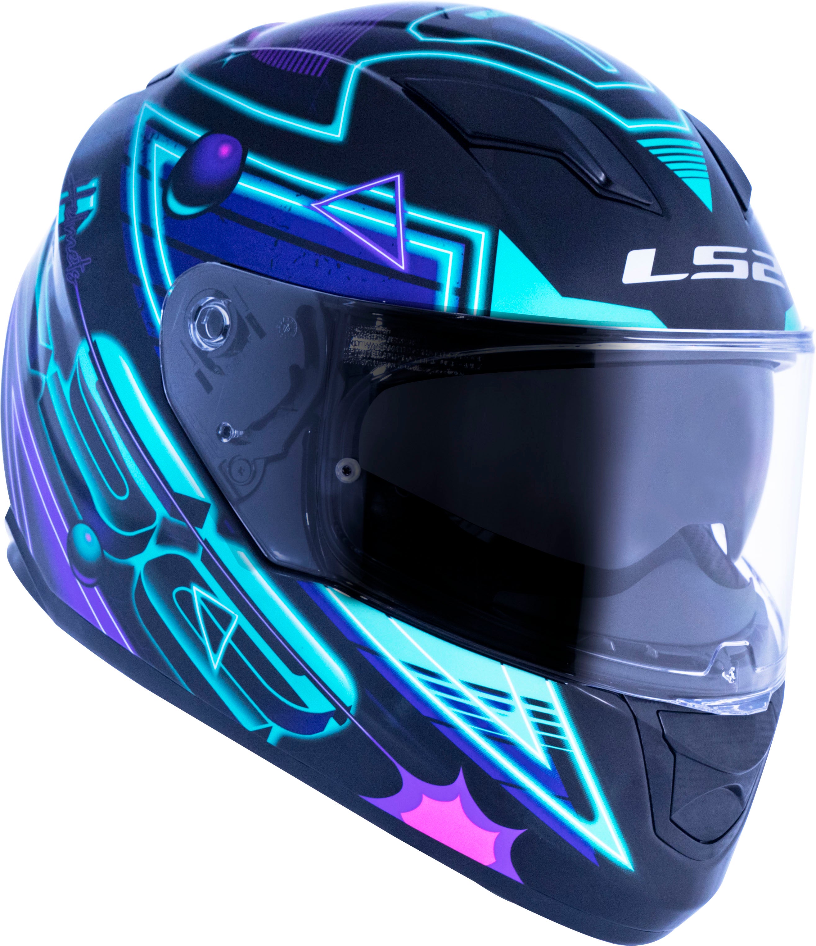 Capacete Ls2 Ff320 Stream Synth Preto Verde
