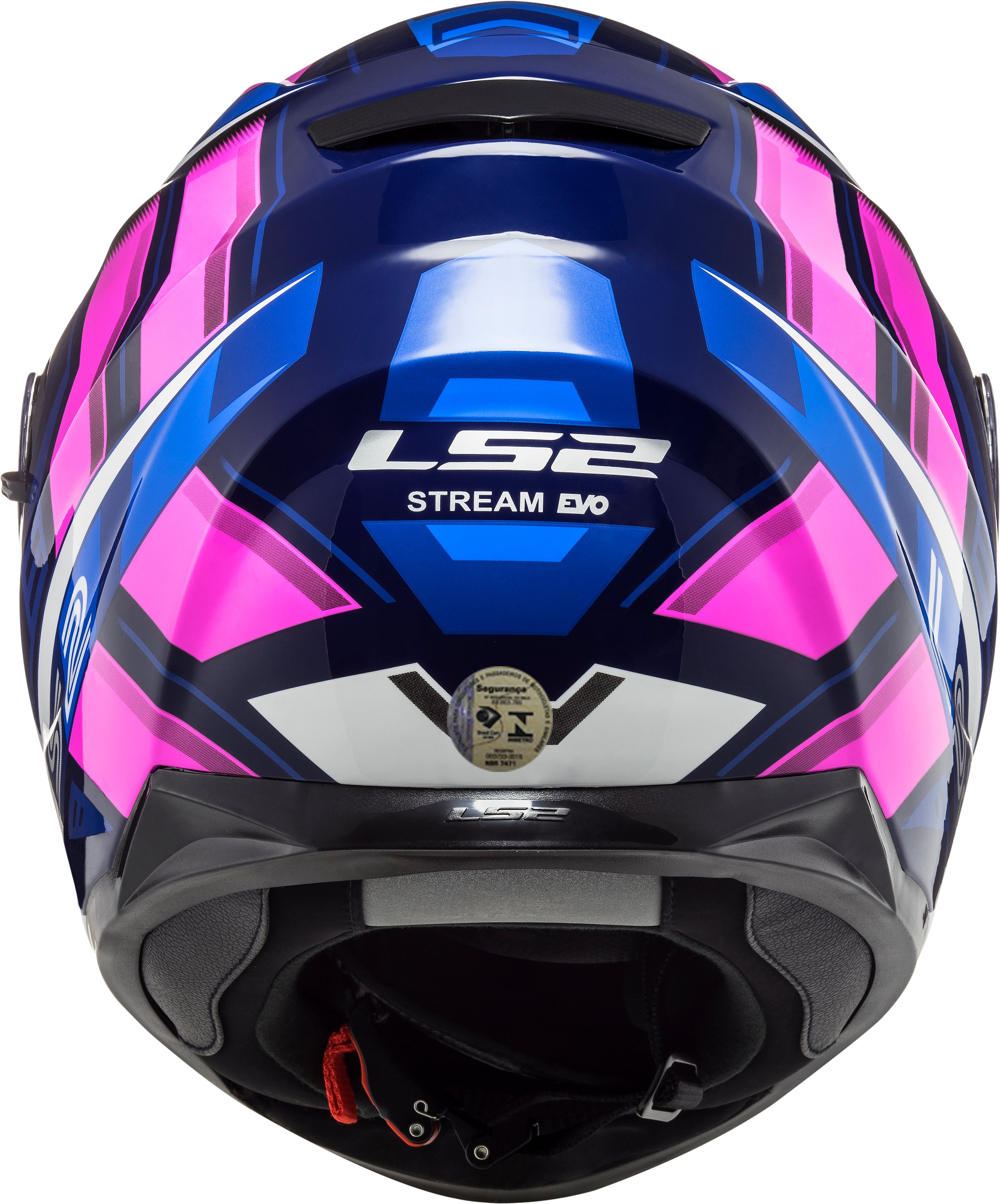 Capacete Ls2 Ff320 Stream Loop Azul Rosa