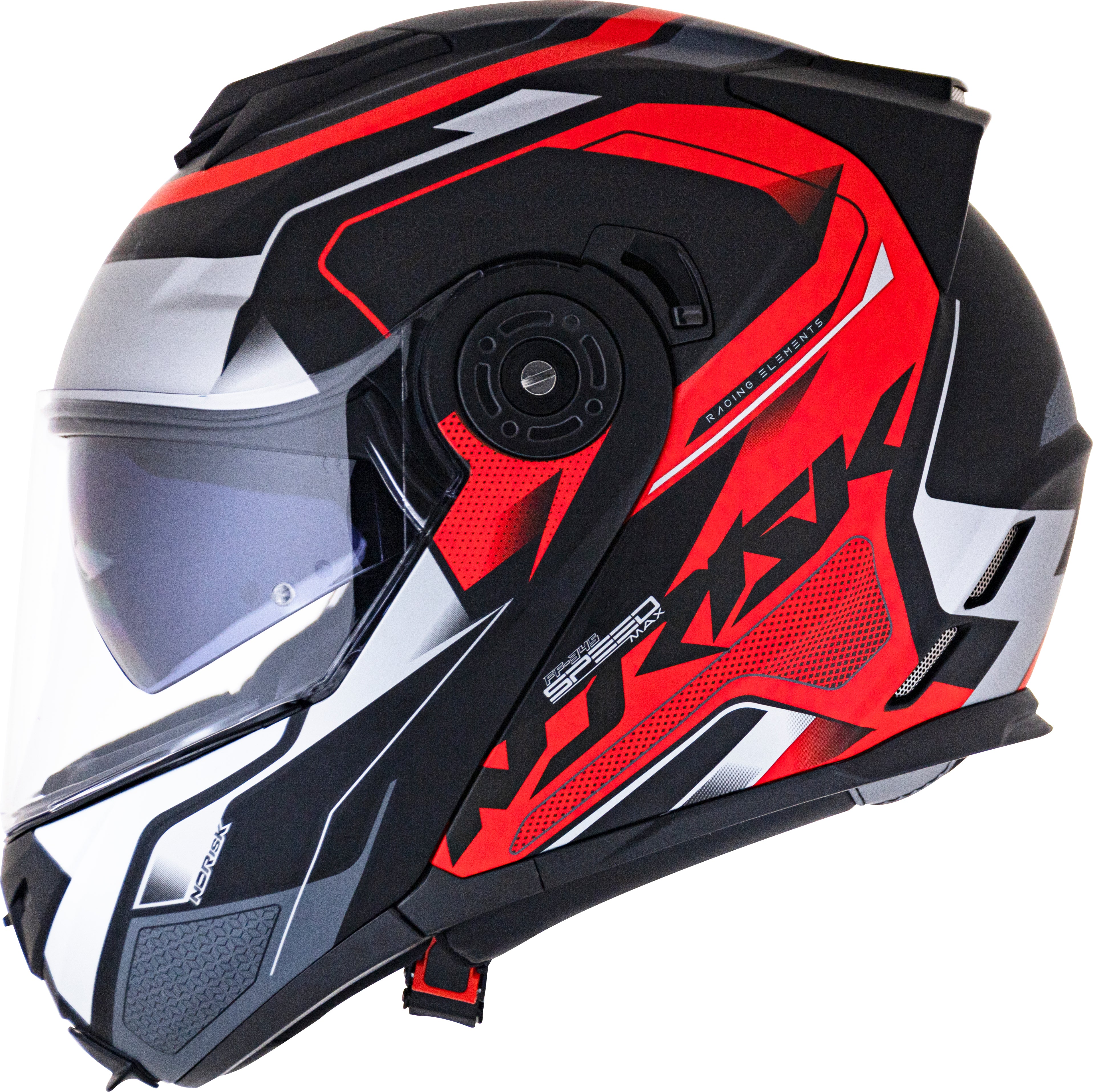 Capacete Norisk Route Speedmax Matt Preto Vermelho