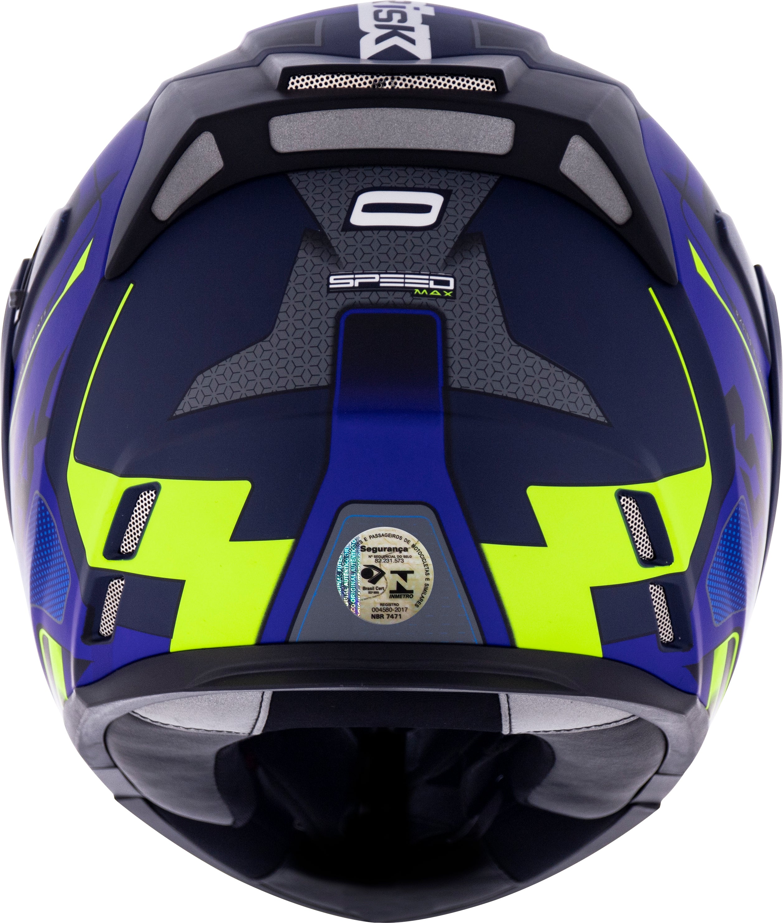 Capacete Norisk Route Speedmax Matt Azul Amarelo