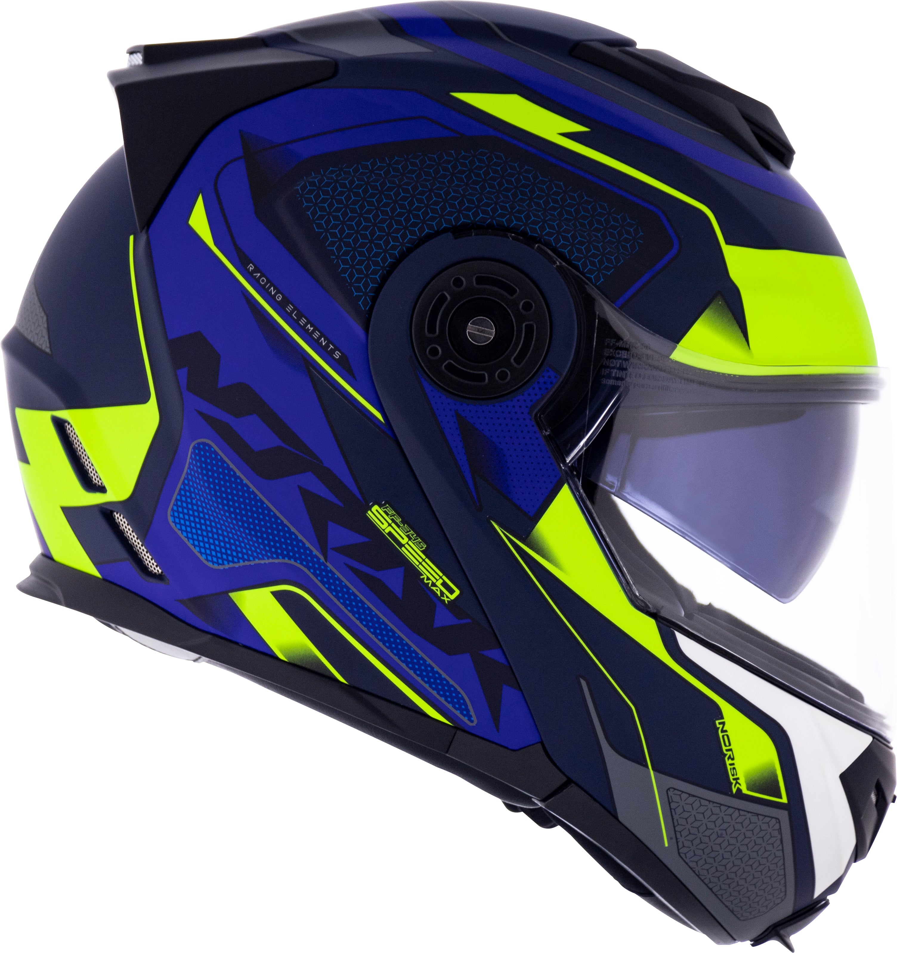 Capacete Norisk Route Speedmax Matt Azul Amarelo