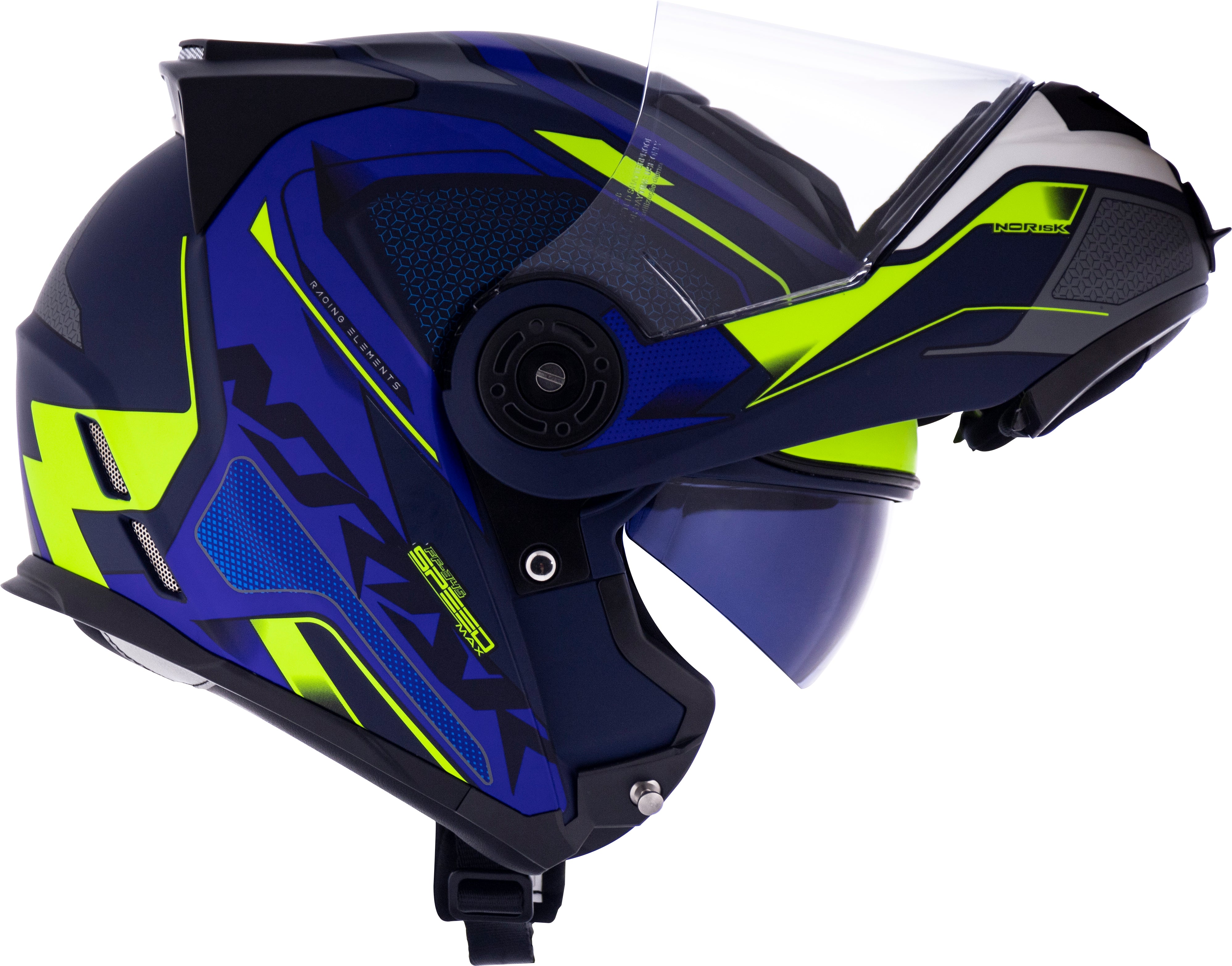 Capacete Norisk Route Speedmax Matt Azul Amarelo