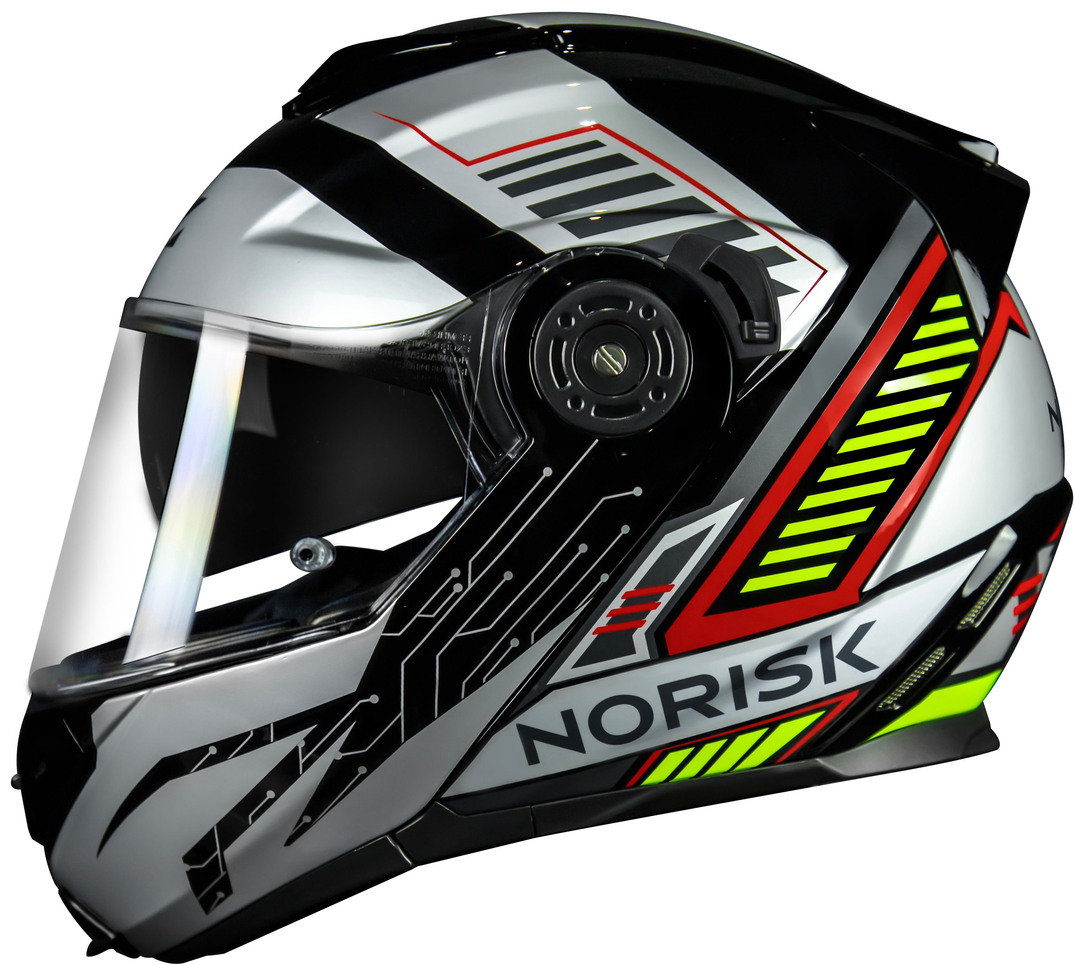 Capacete Norisk Route Charge Preto Prata