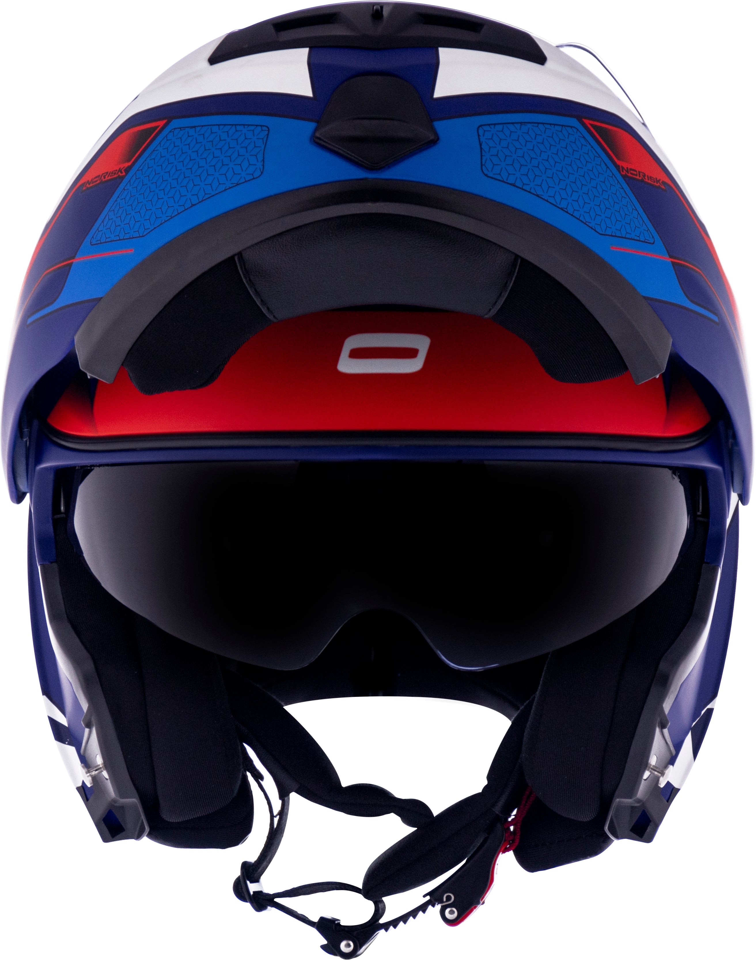 Capacete Norisk Route Speedmax Matt Azul Branco Vermelho