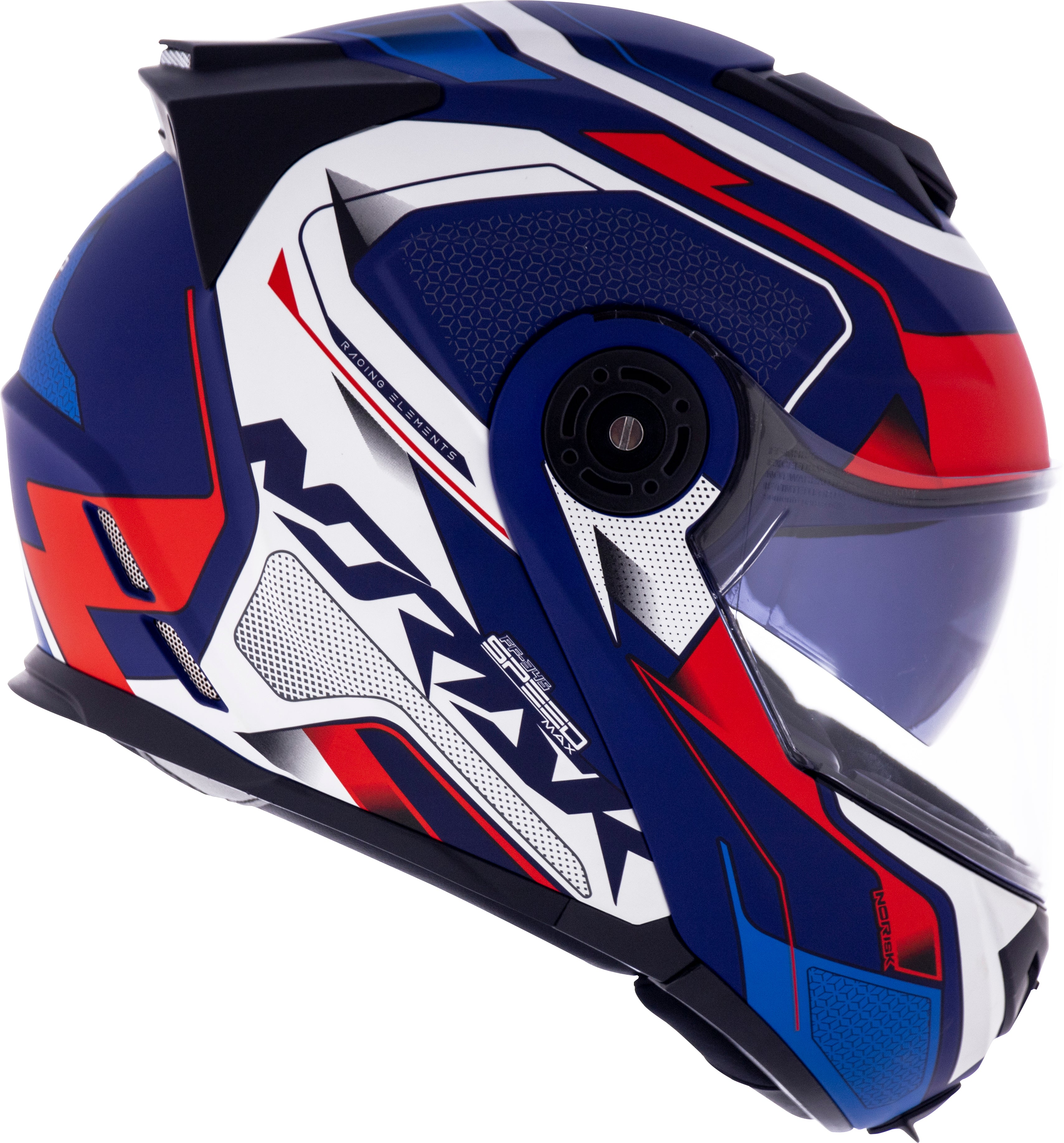 Capacete Norisk Route Speedmax Matt Azul Branco Vermelho