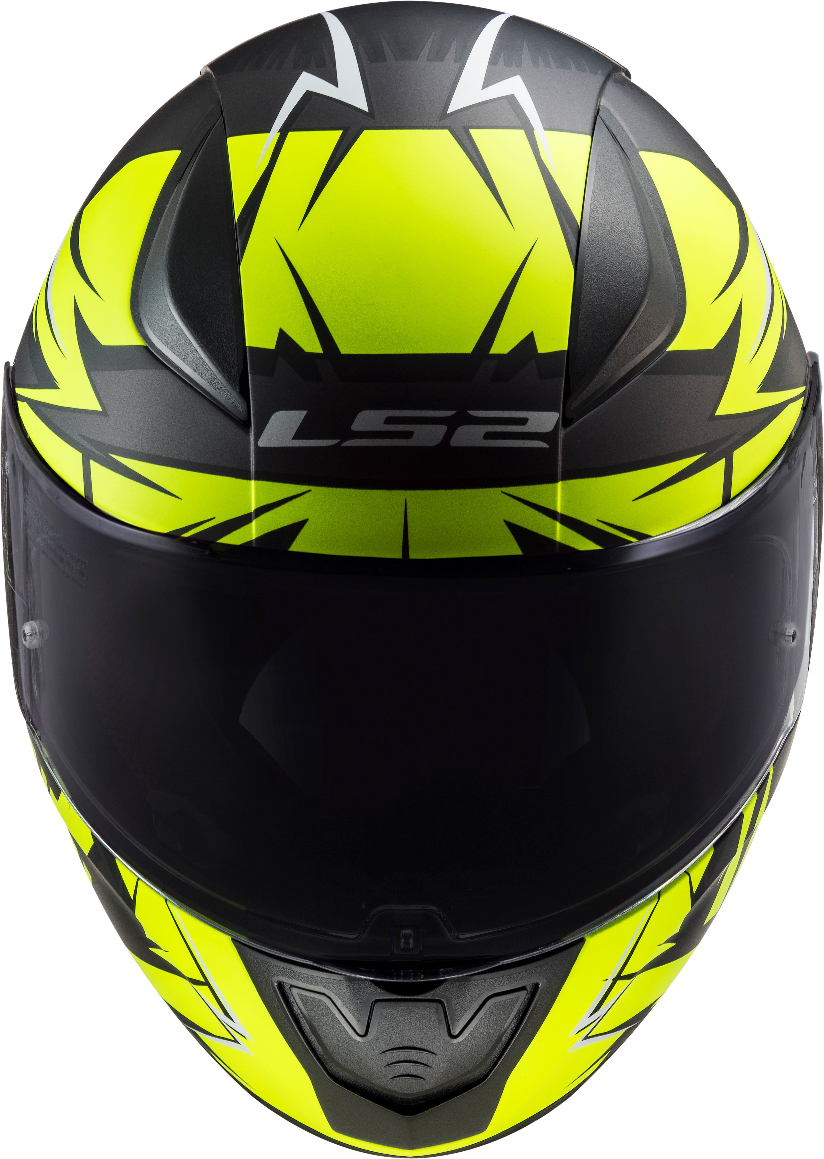 Capacete Ls2 Rapid ff353 Cromo Matt Preto Amarelo Flourescente