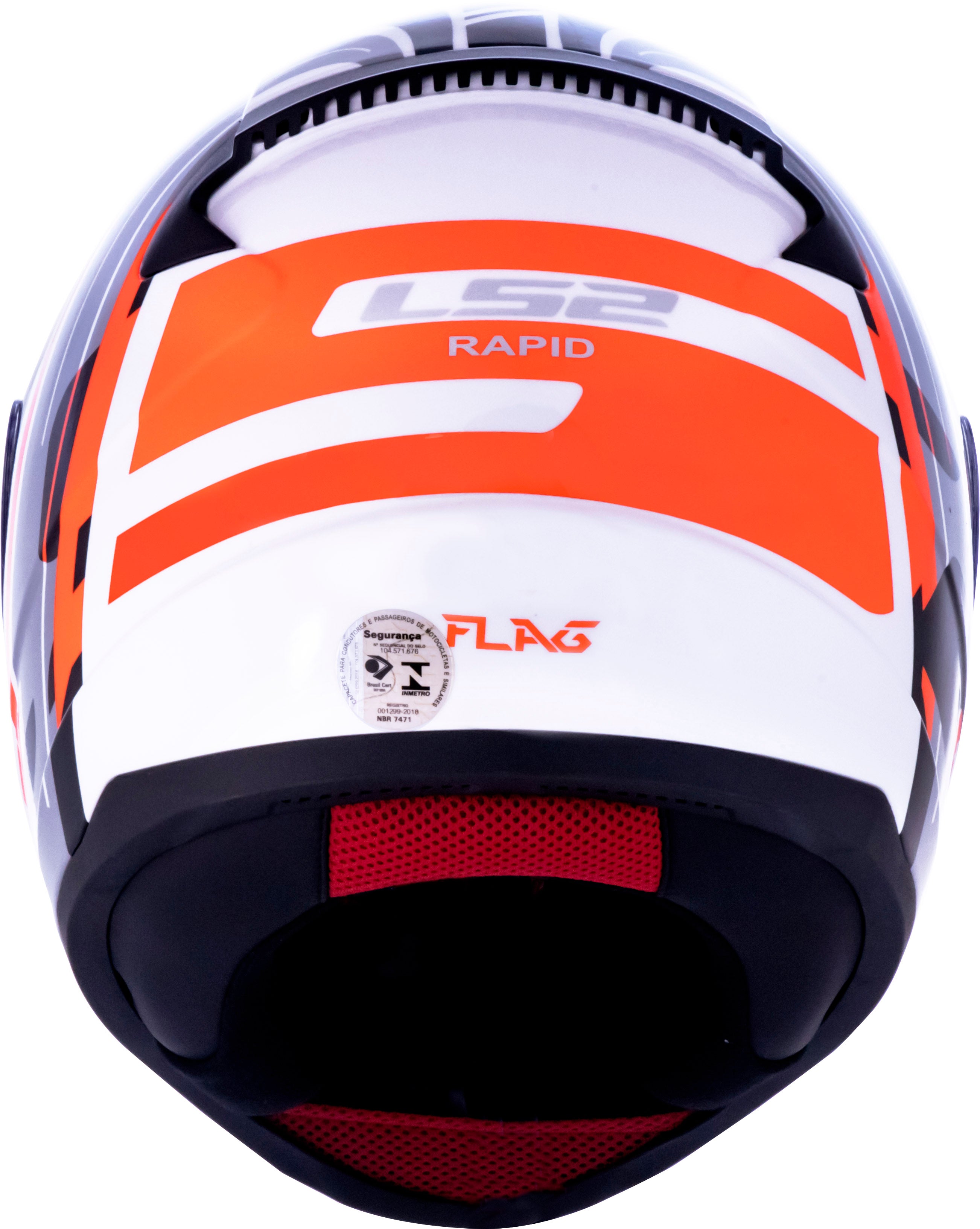 Capacete Ls2 Rapid ff353 Flag Preto