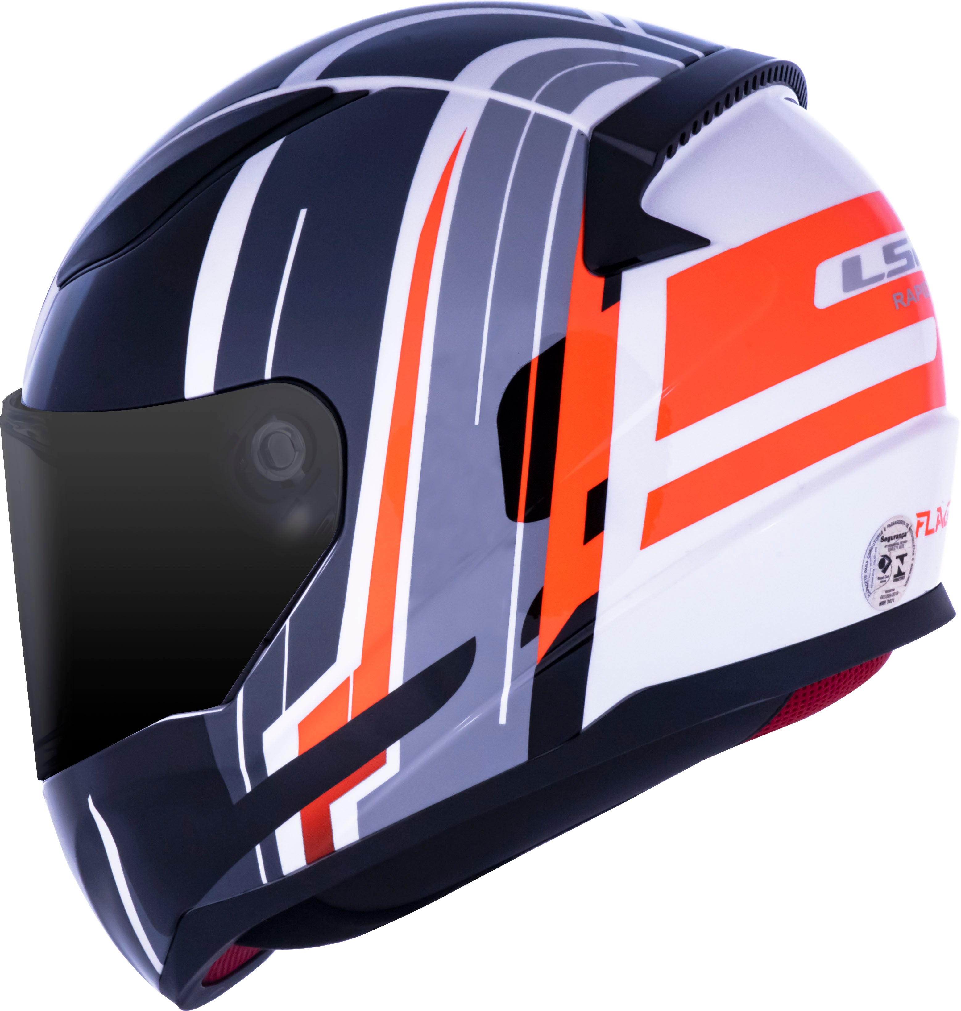 Capacete Ls2 Rapid ff353 Flag Preto