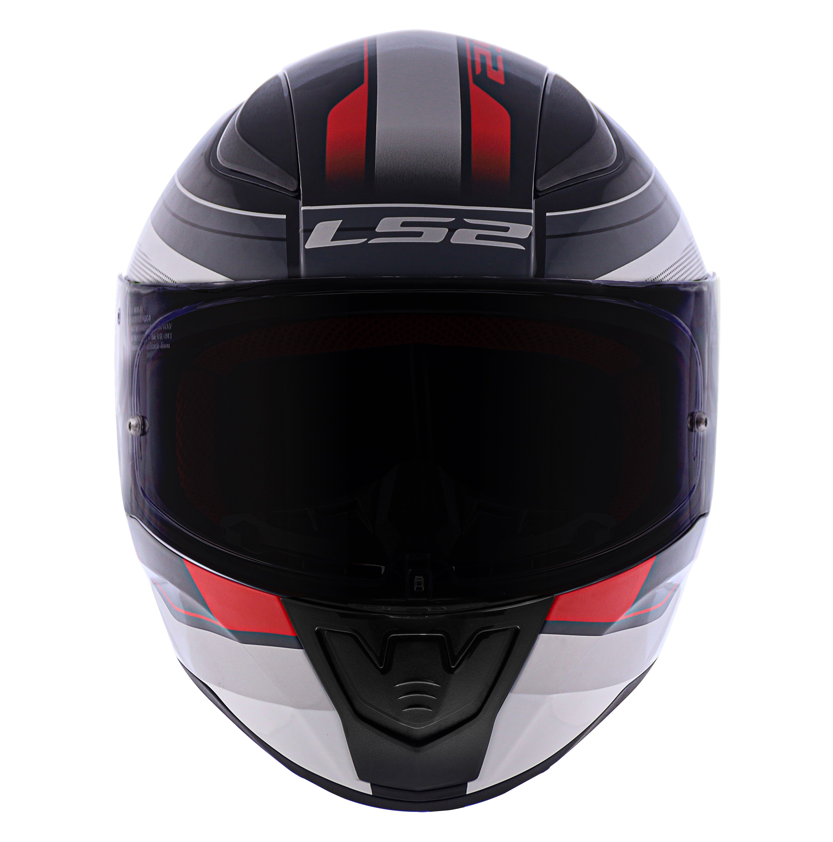 Capacete Ls2 Rapid ff353 Slide Cinza Vermelho