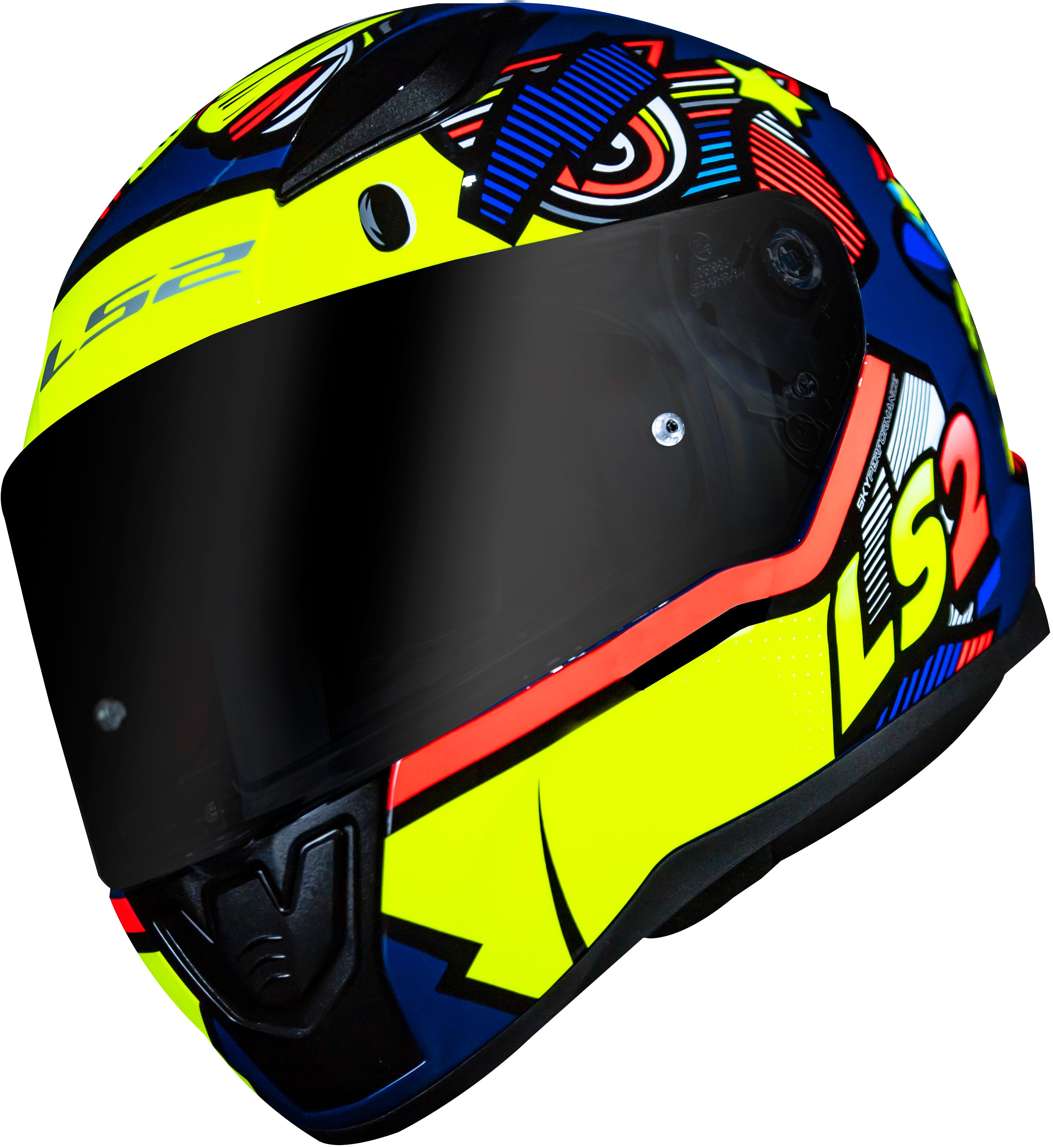 Capacete Ls2 Rapid ff353 Khan Fucsia Branco