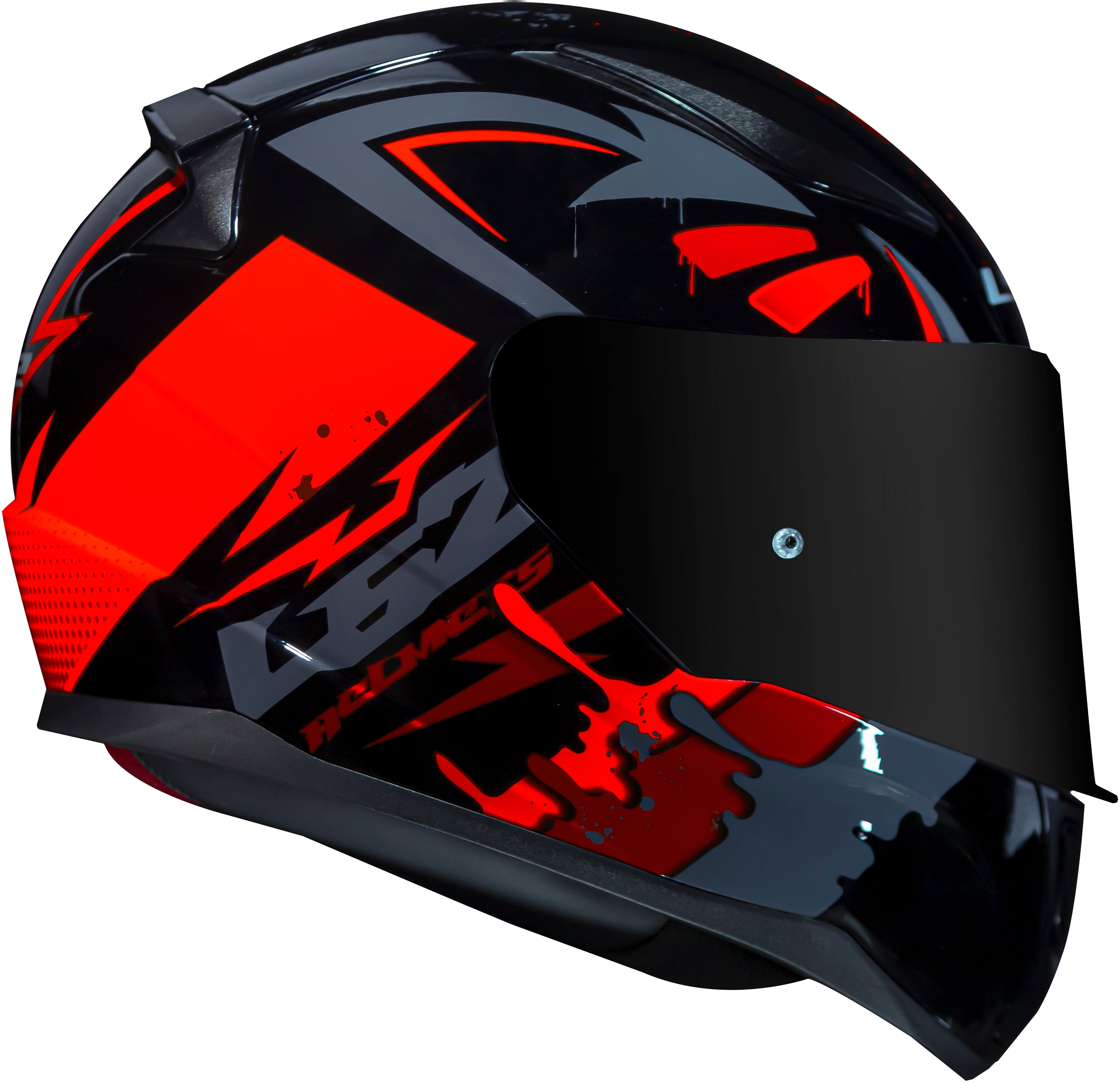 Capacete Ls2 Rapid ff353 Tagline Preto Vermelho
