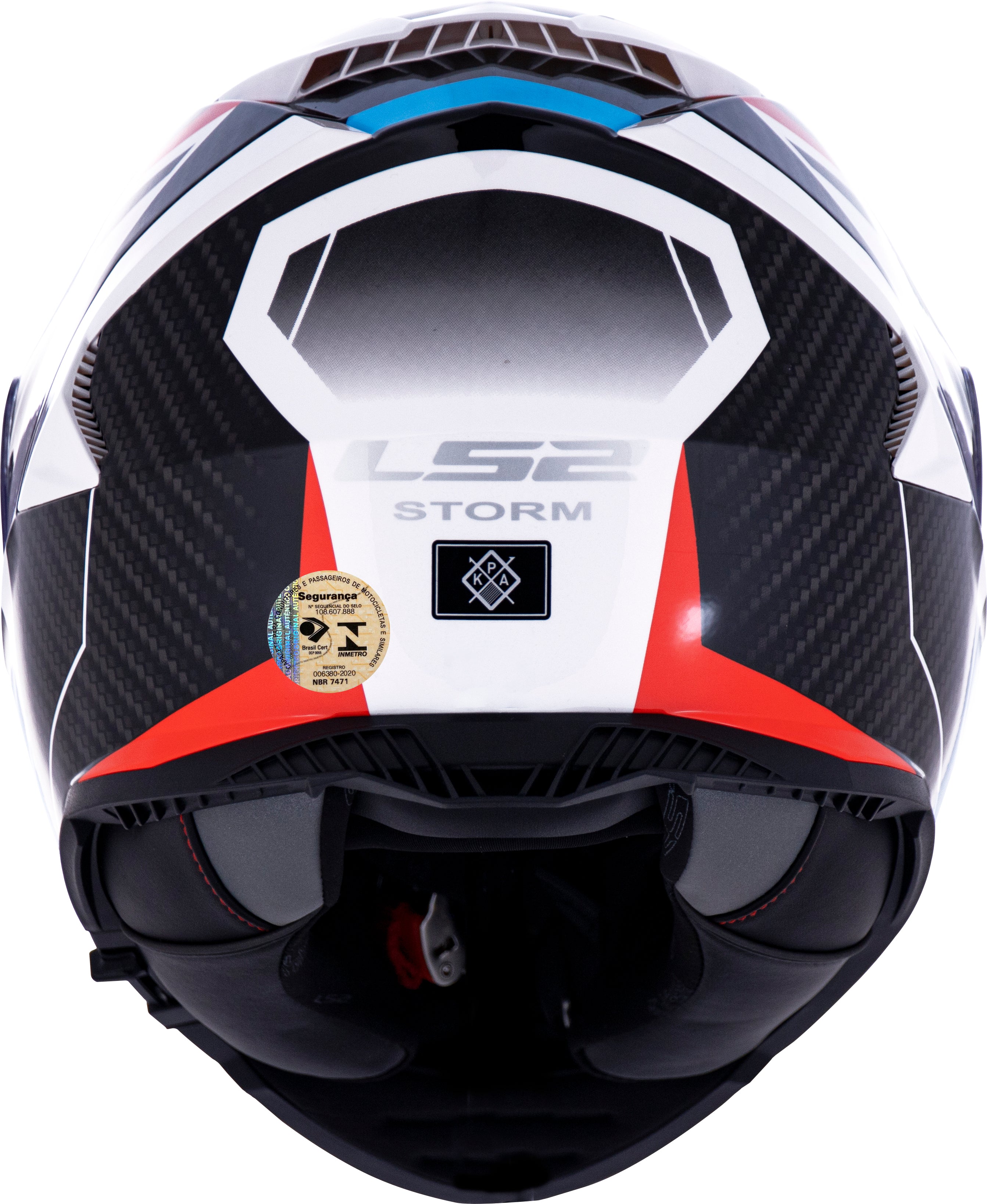 Capacete Ls2 Ff800 Storm Racer Azul Vermelho