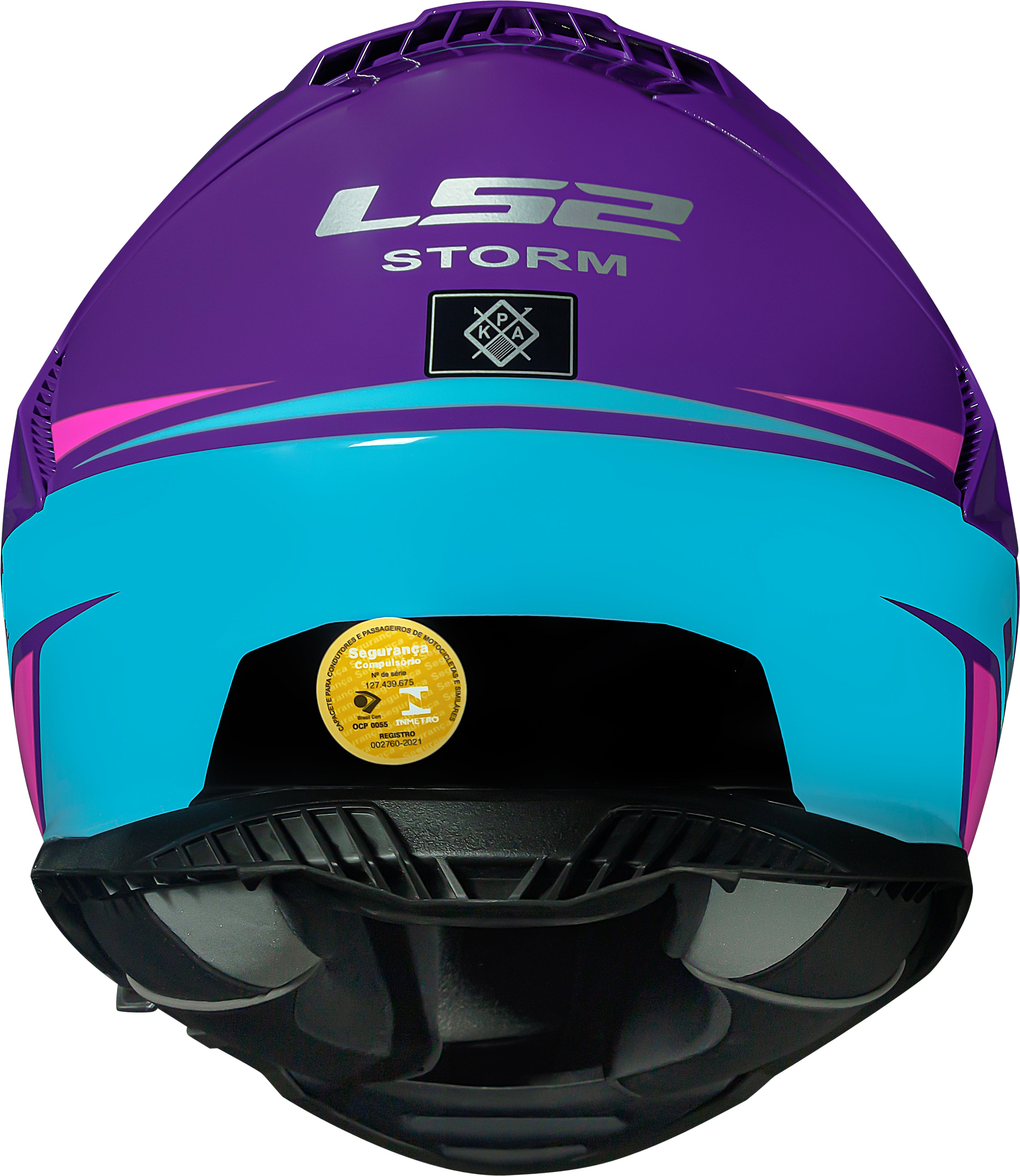 Capacete Ls2 Ff800 Storm Fist Roxo Azul