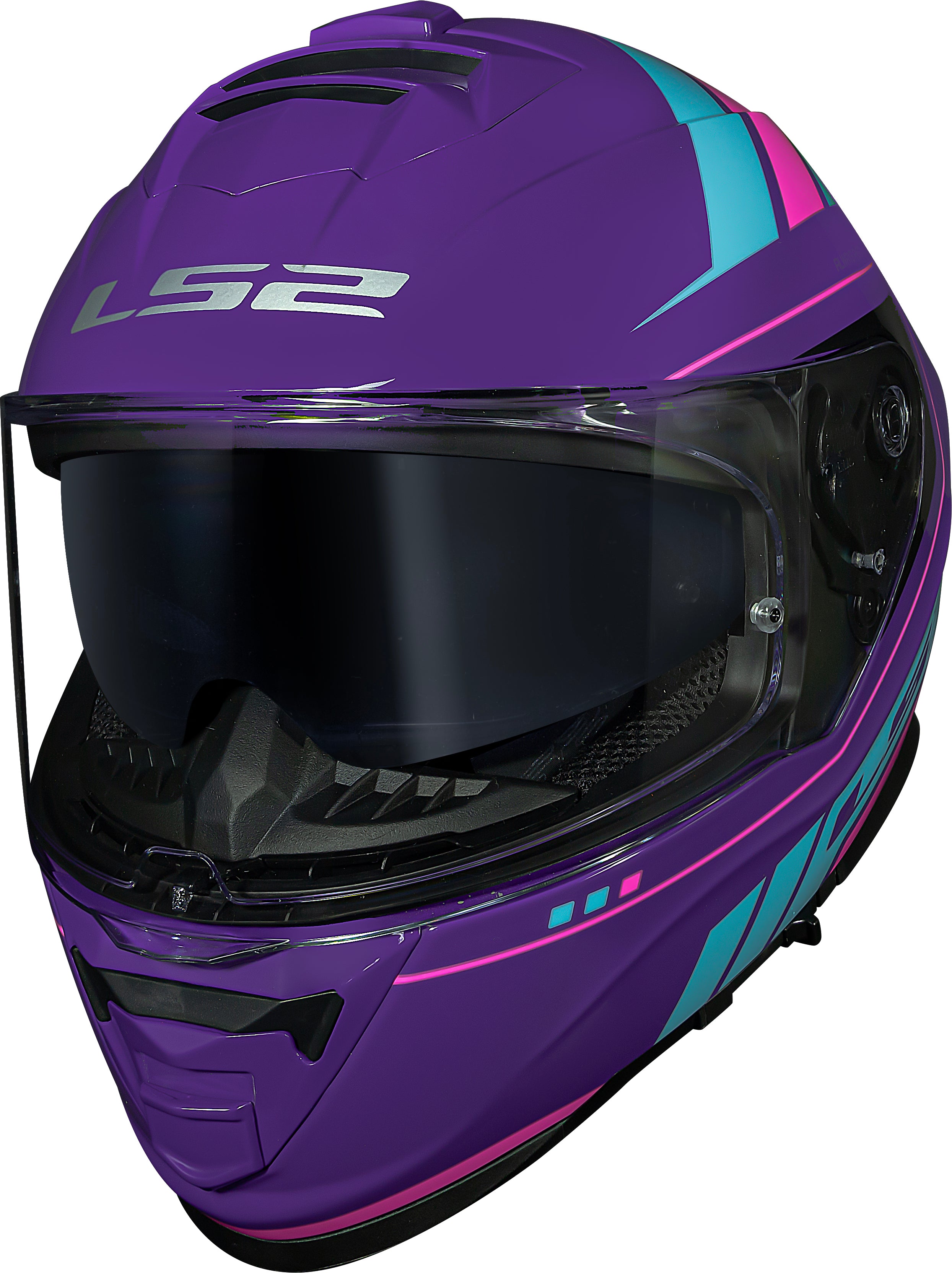 Capacete Ls2 Ff800 Storm Fist Roxo Azul