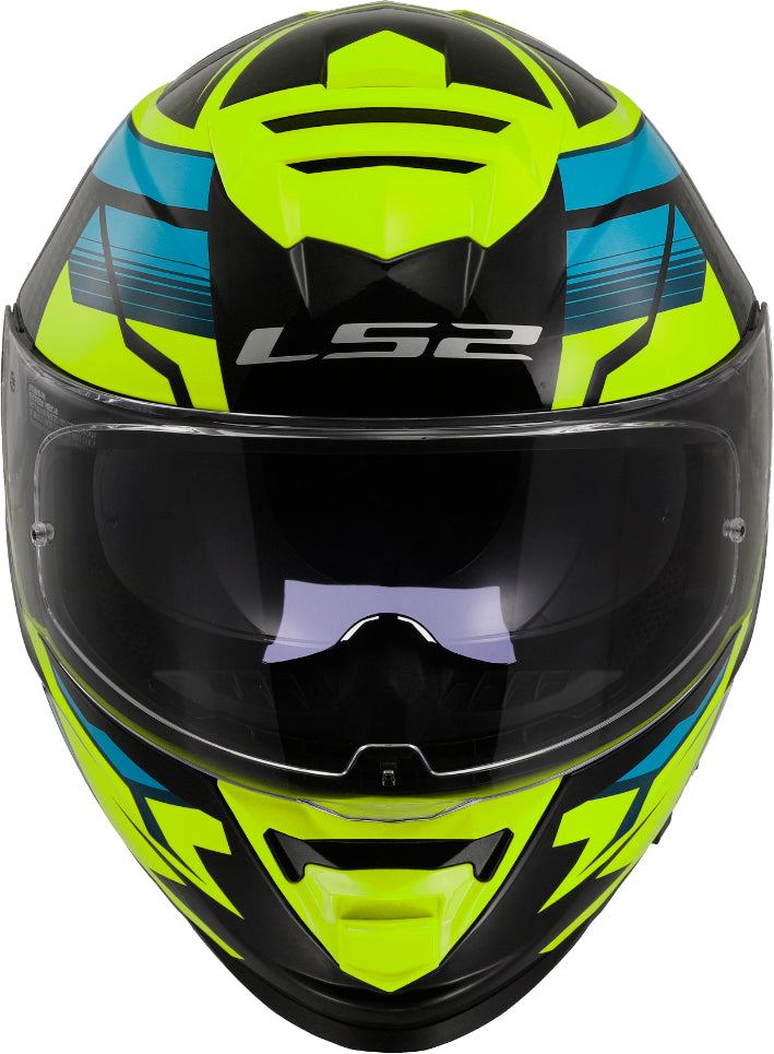 Capacete Ls2 Ff800 Storm Tracker Preto Amarelo